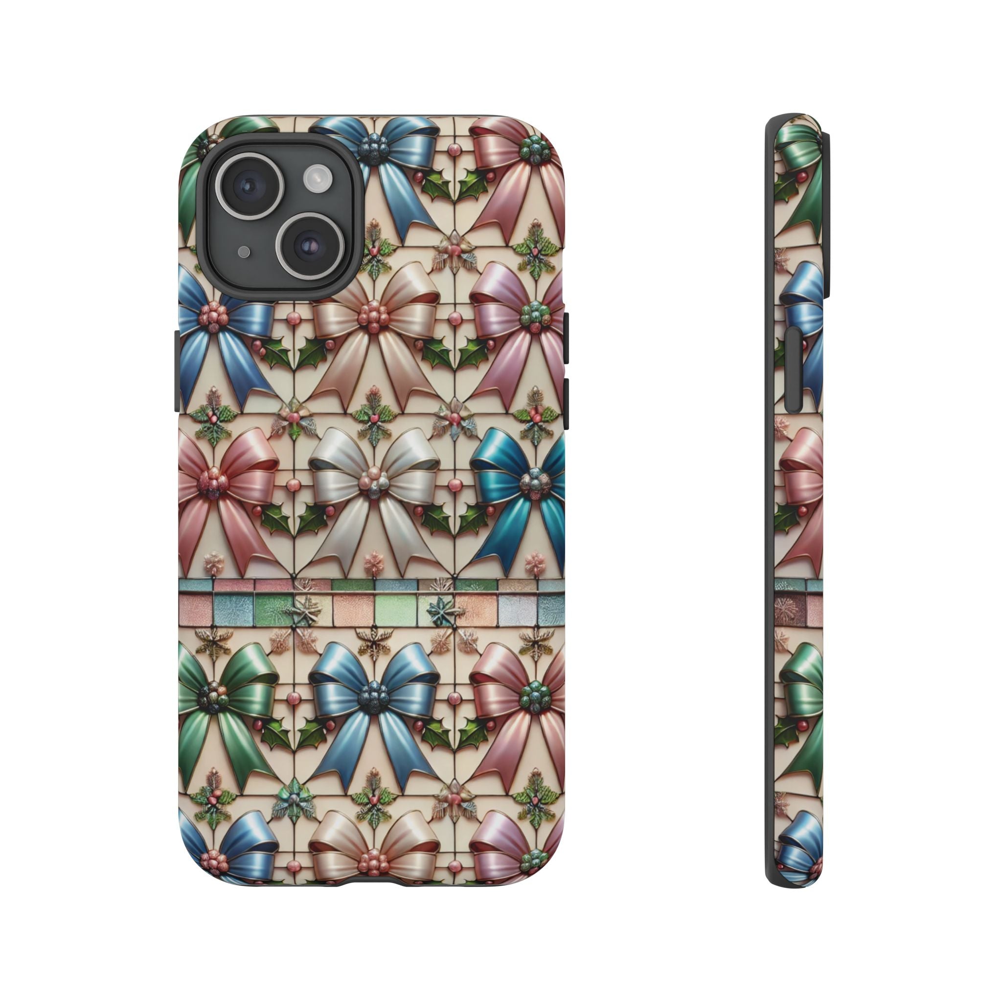 Coquette Bows Pastel Phone Case for iPhone 17 ,  15 14 13 12  21 23 Samsung, and Pixel | Stylish Protective Cover Gift for Her Perfect for Floral Lover
