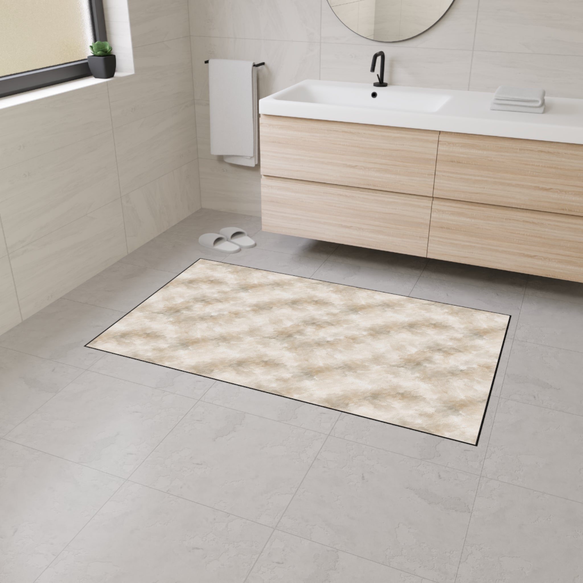 Textured Canvas Utility Floor Mat — Atelier Collection