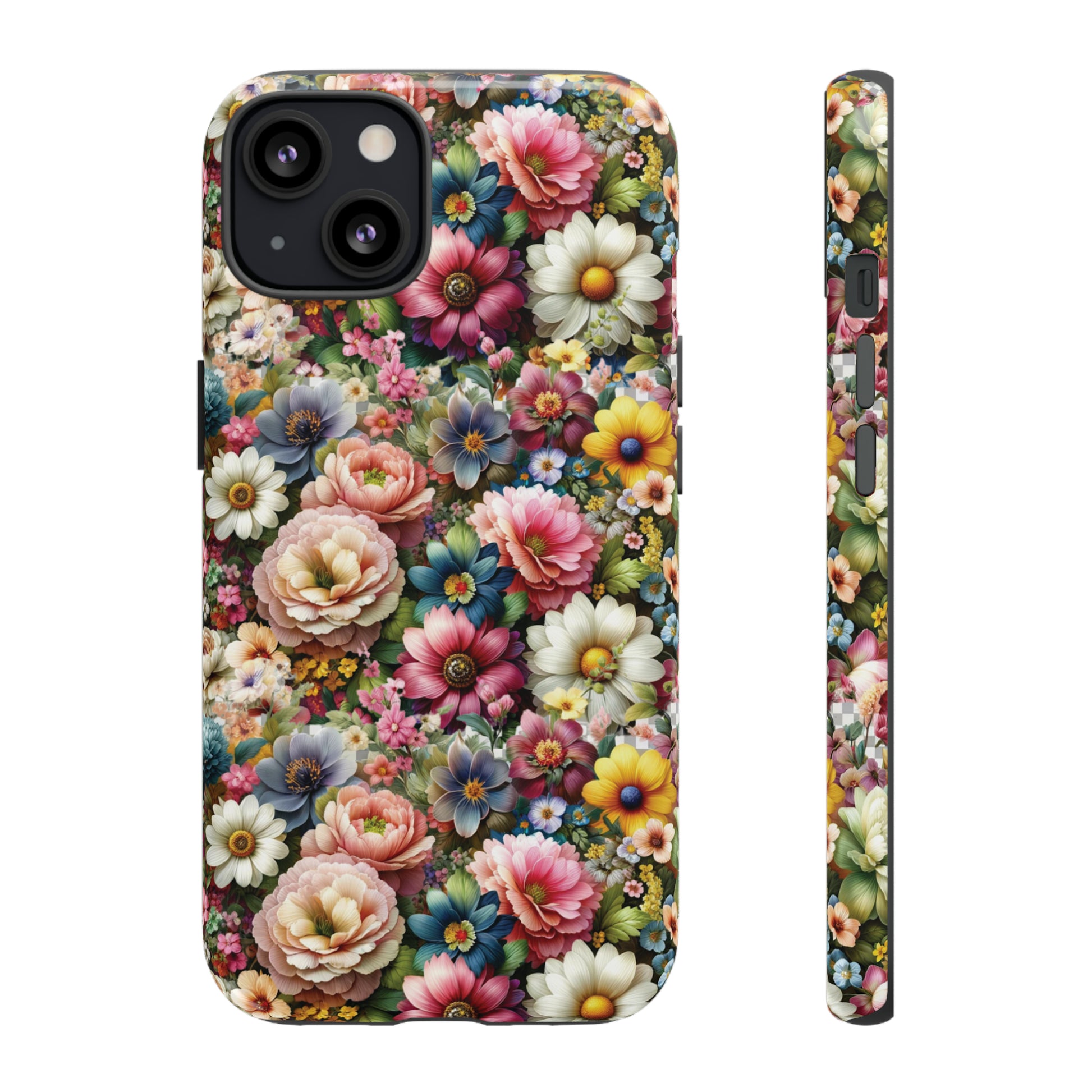 Floral Luxury Phone Tough Case Floral Elegant Durable Stylish for Modern Devices iPhone 15, Samsung iPhone Samsung Accessory Gift for Her.