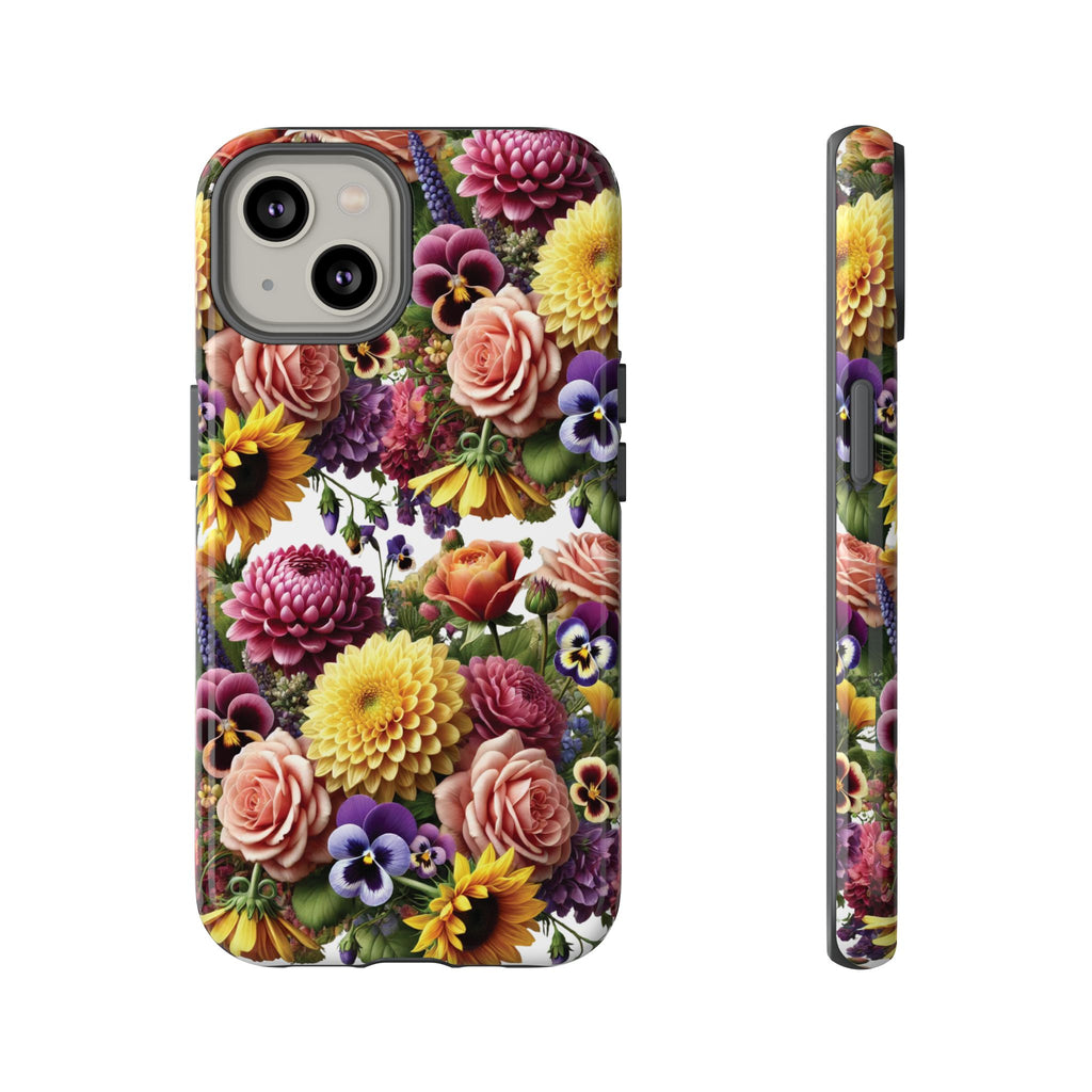 Floral Fall Phone Case for iPhone 16 15 14 13 12  21 23 Samsung, and Pixel | Stylish Protective Cover Gift for Her Perfect for Floral Lover