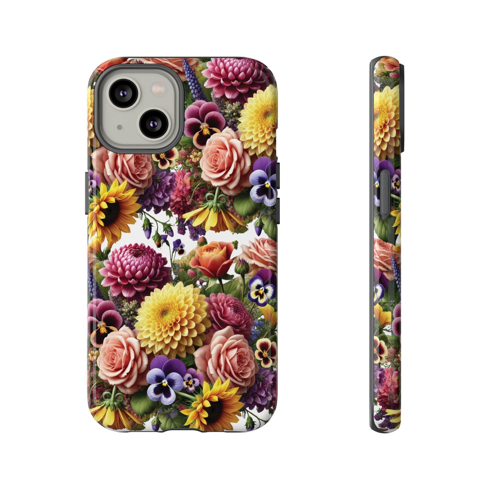 Floral Fall Phone Case for iPhone 16 15 14 13 12  21 23 Samsung, and Pixel | Stylish Protective Cover Gift for Her Perfect for Floral Lover