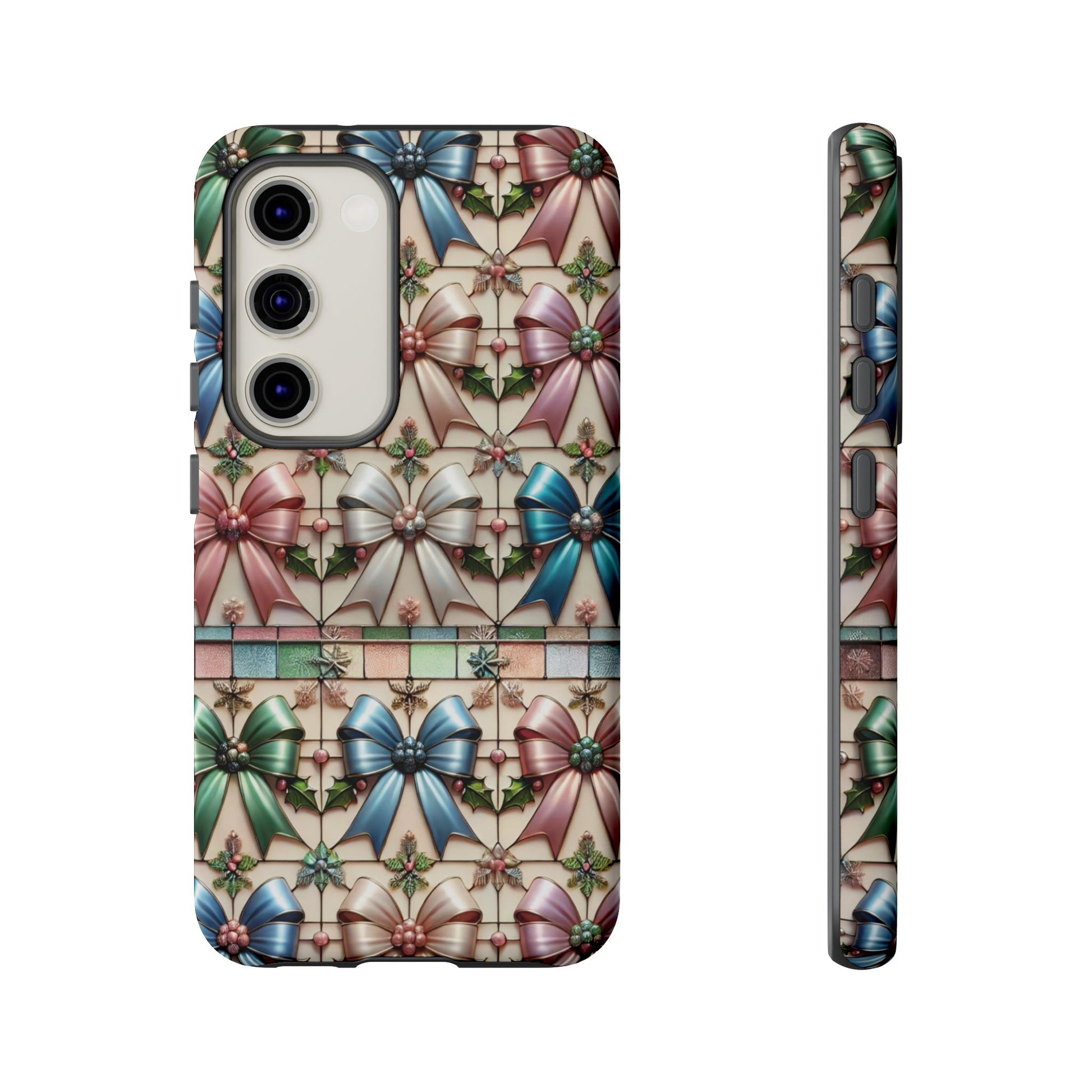 Coquette Bows Pastel Phone Case for iPhone 17 ,  15 14 13 12  21 23 Samsung, and Pixel | Stylish Protective Cover Gift for Her Perfect for Floral Lover