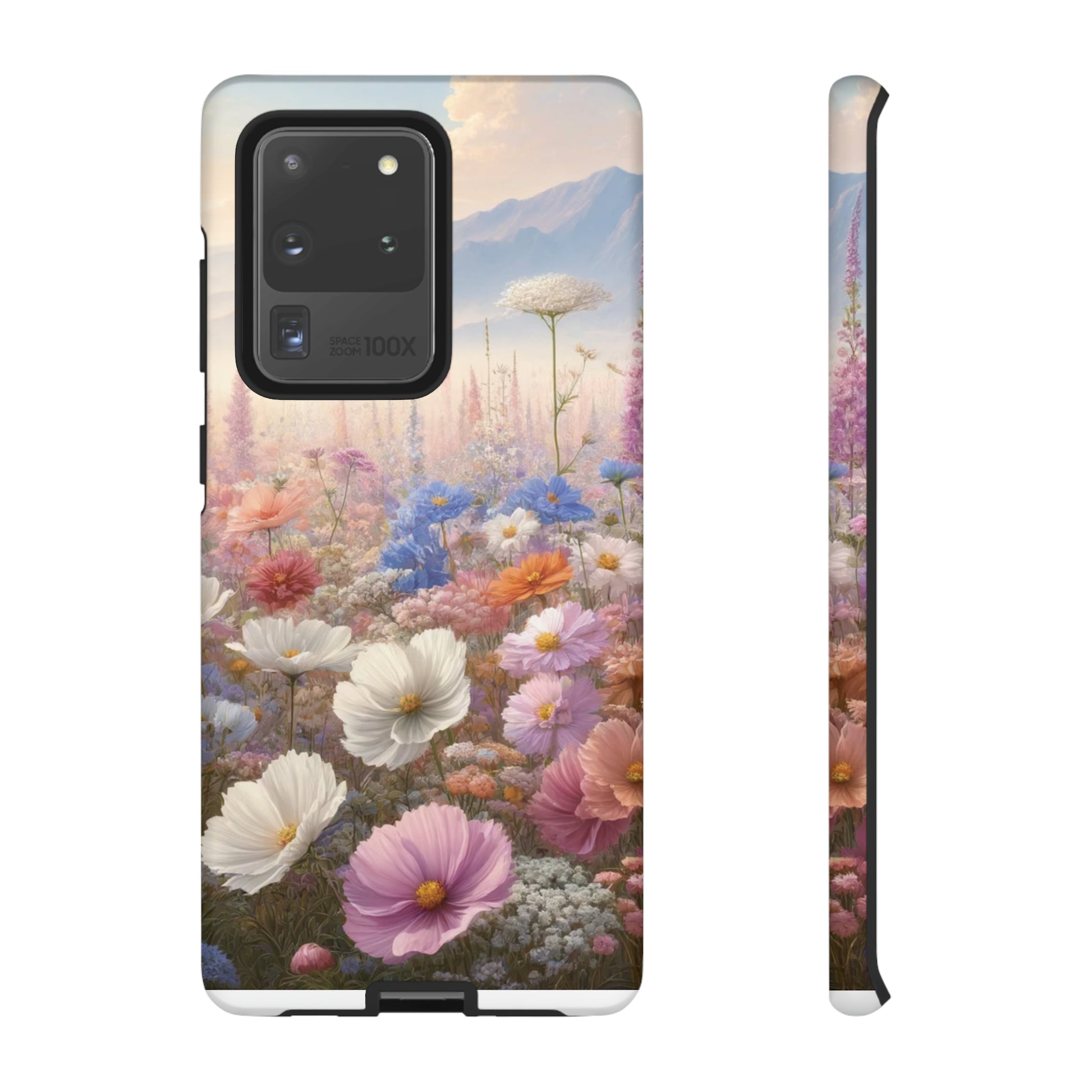 Phone Case Floral Boho Luxury Tough Case Floral Elegant Durable Stylish for Modern Devices iPhone 15, Samsung iPhone Samsung Accessory Gift for Her.