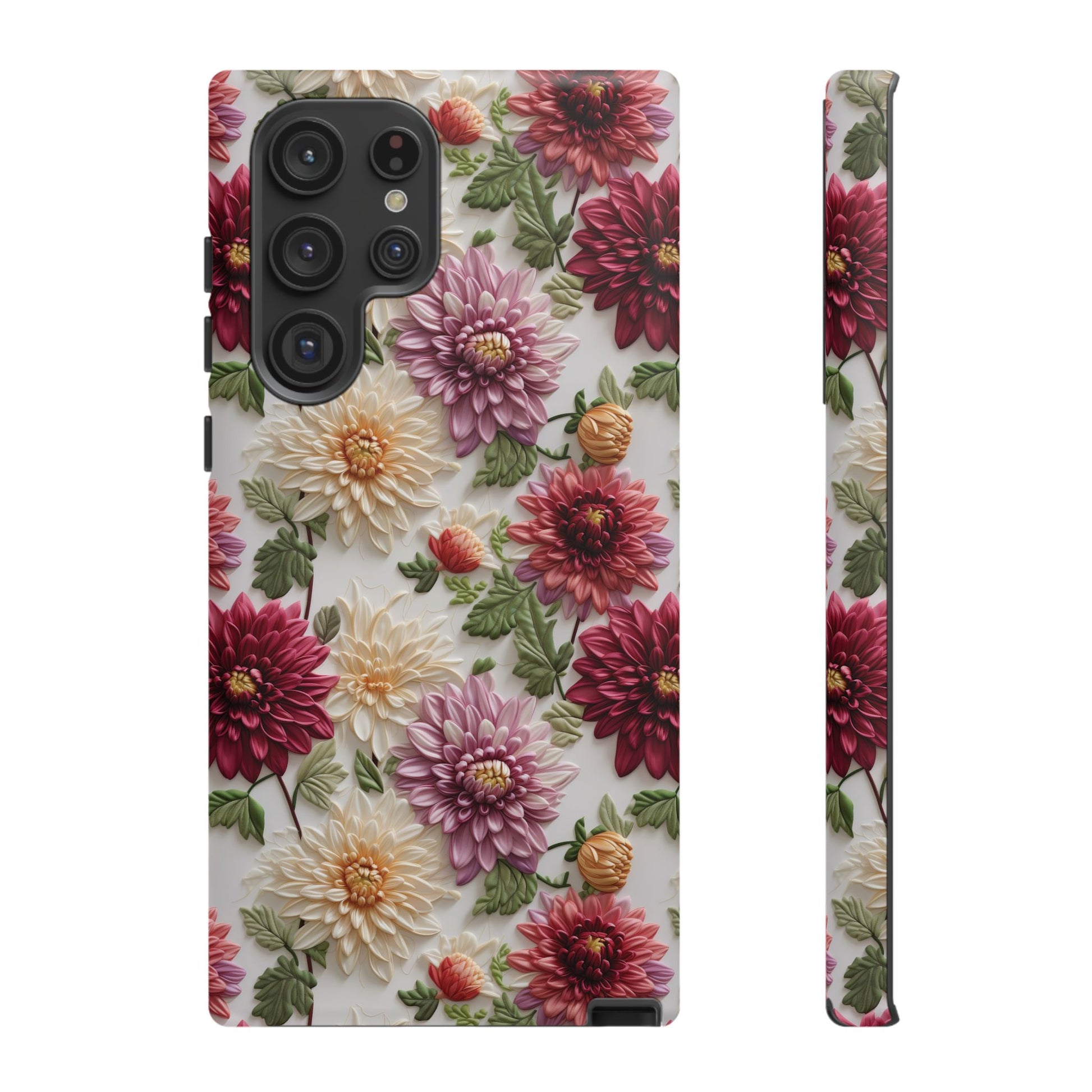 Floral Fall Phone Case for iPhone 16 pro15 14 13 12  21 23 Samsung, and Pixel | Stylish Protective Cover Gift for Her Perfect for Floral Lover