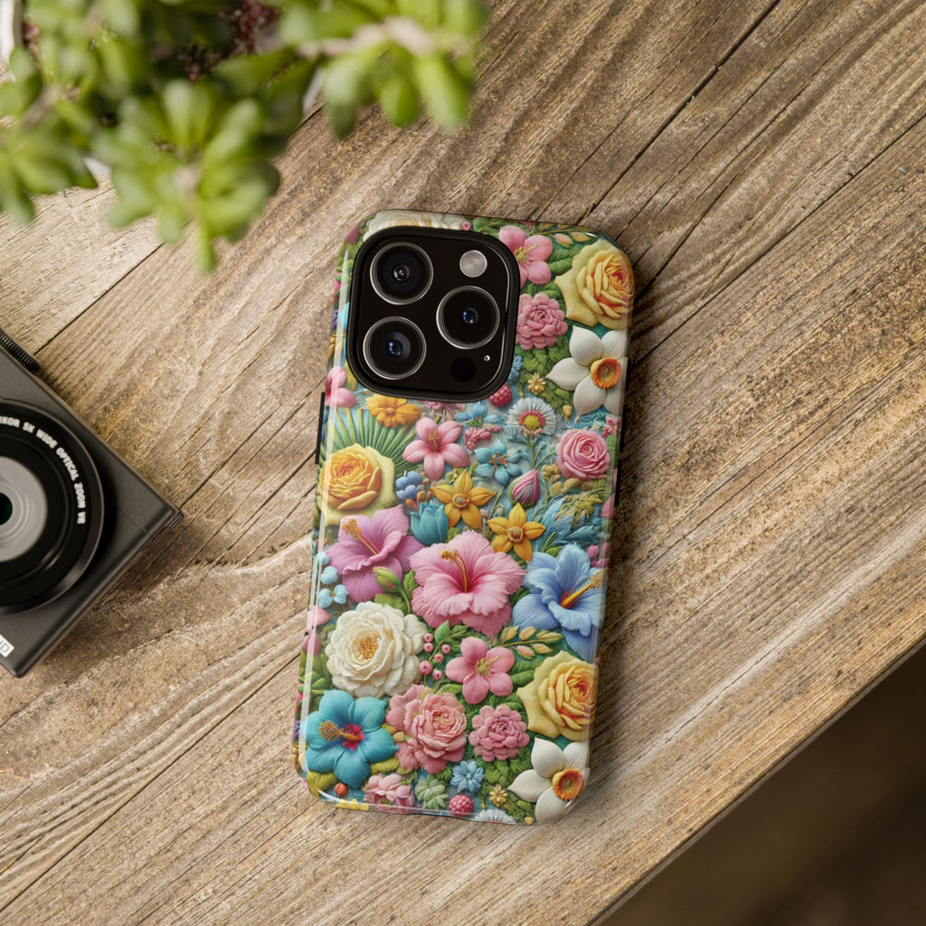 Elegant Pastel Flower Phone Case – Beautiful Floral Design, Durable Protection for Your Device, Stylish and Lightweight, Perfect Gift for Flower Lovers