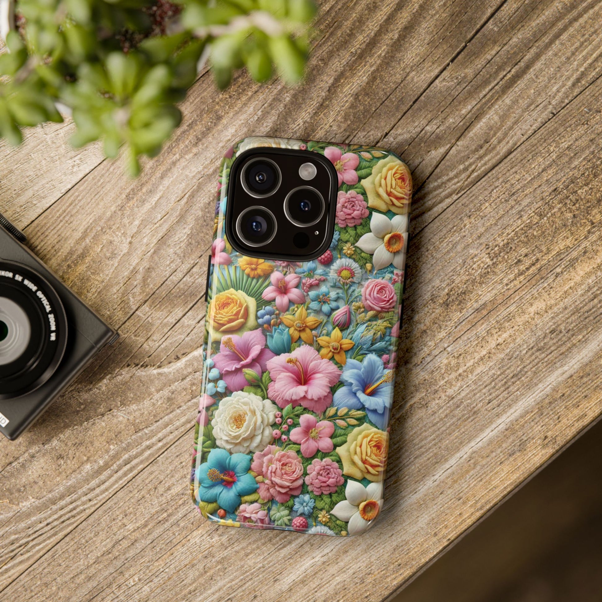 Elegant Pastel Flower Phone Case – Beautiful Floral Design, Durable Protection for Your Device, Stylish and Lightweight, Perfect Gift for Flower Lovers