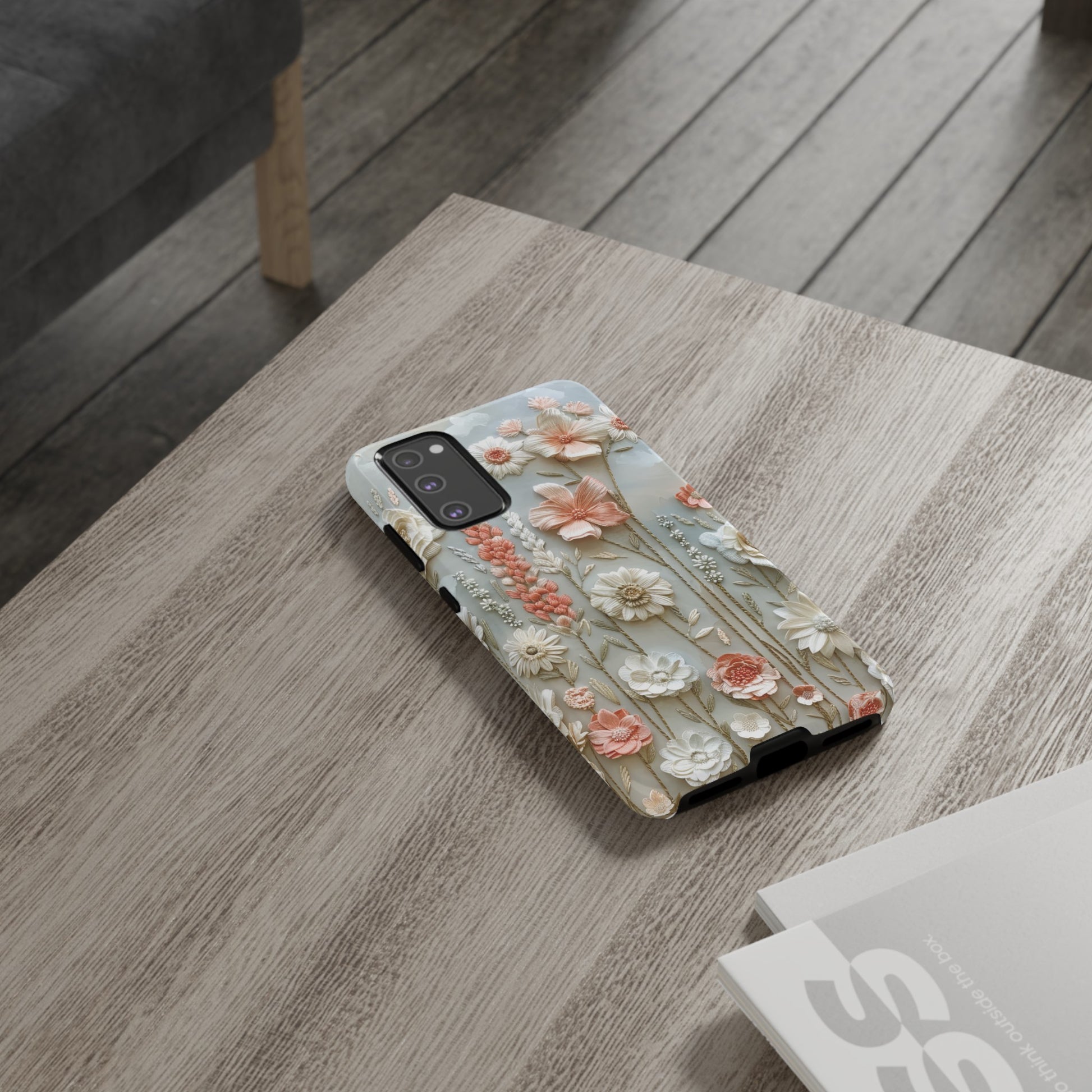 Pastel Wildflowers Protective Phone Case Gift for Her Phone 15, Samsung iPhone Samsung Gift for Her Case iPhone 15, Samsung iPhone Samsung Accessory Gift for Her