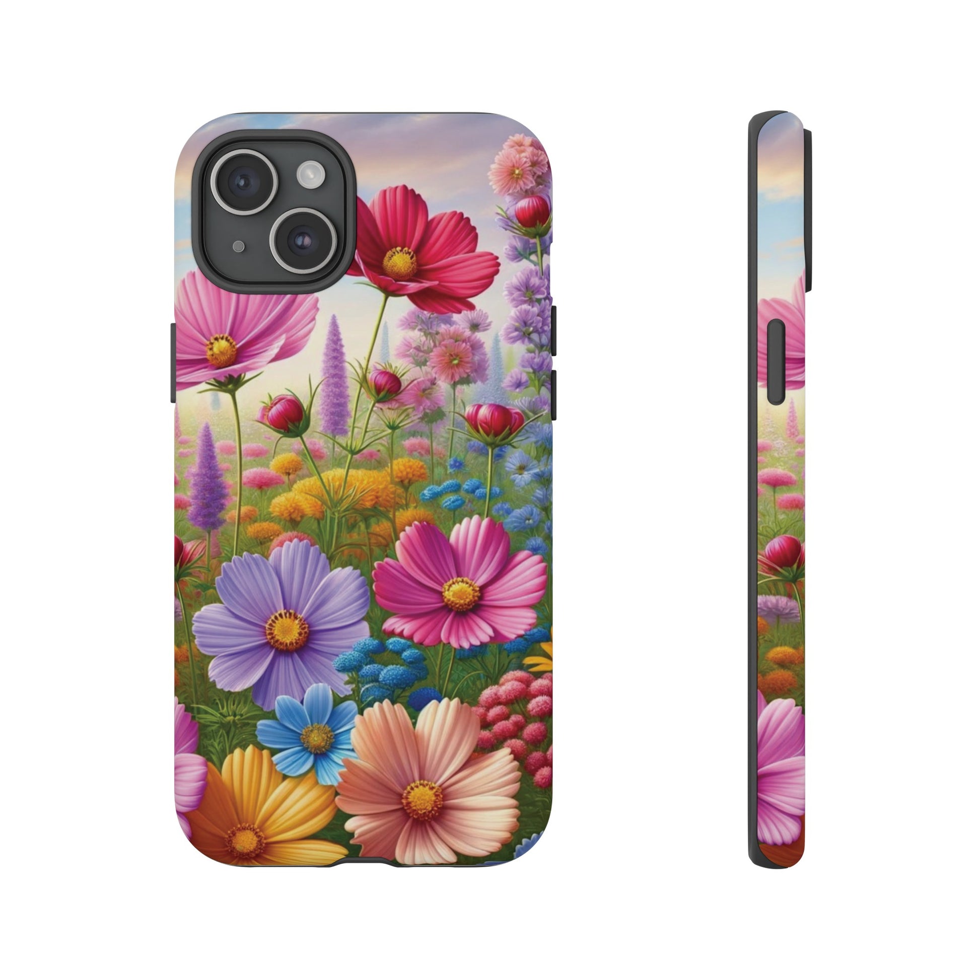 Bright Floral Phone Case Durable for iPhone Samsung Gift iPhone 15, 14, 13 Samsung Pixel Gift for Mom Accessory Gift for Her