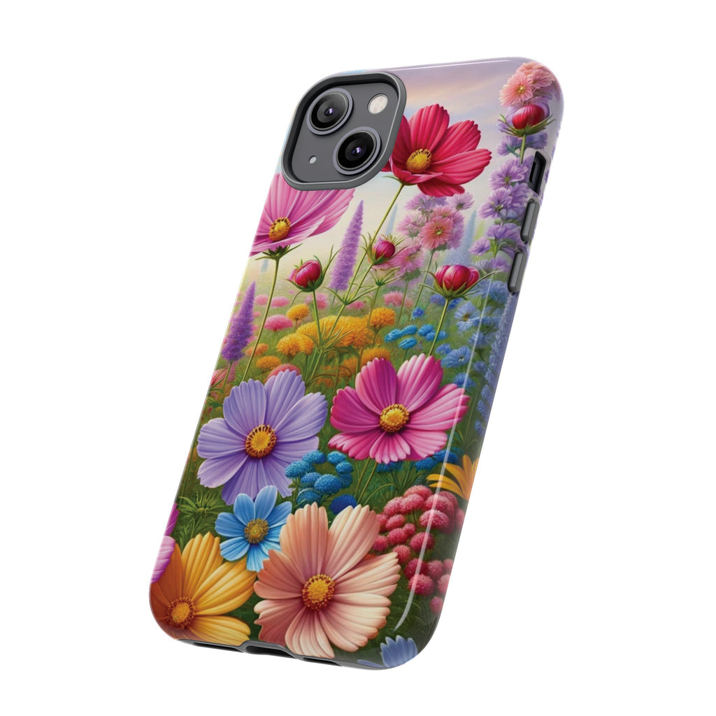 Bright Floral Phone Case Durable for iPhone Samsung Gift iPhone 15, 14, 13 Samsung Pixel Gift for Mom Accessory Gift for Her
