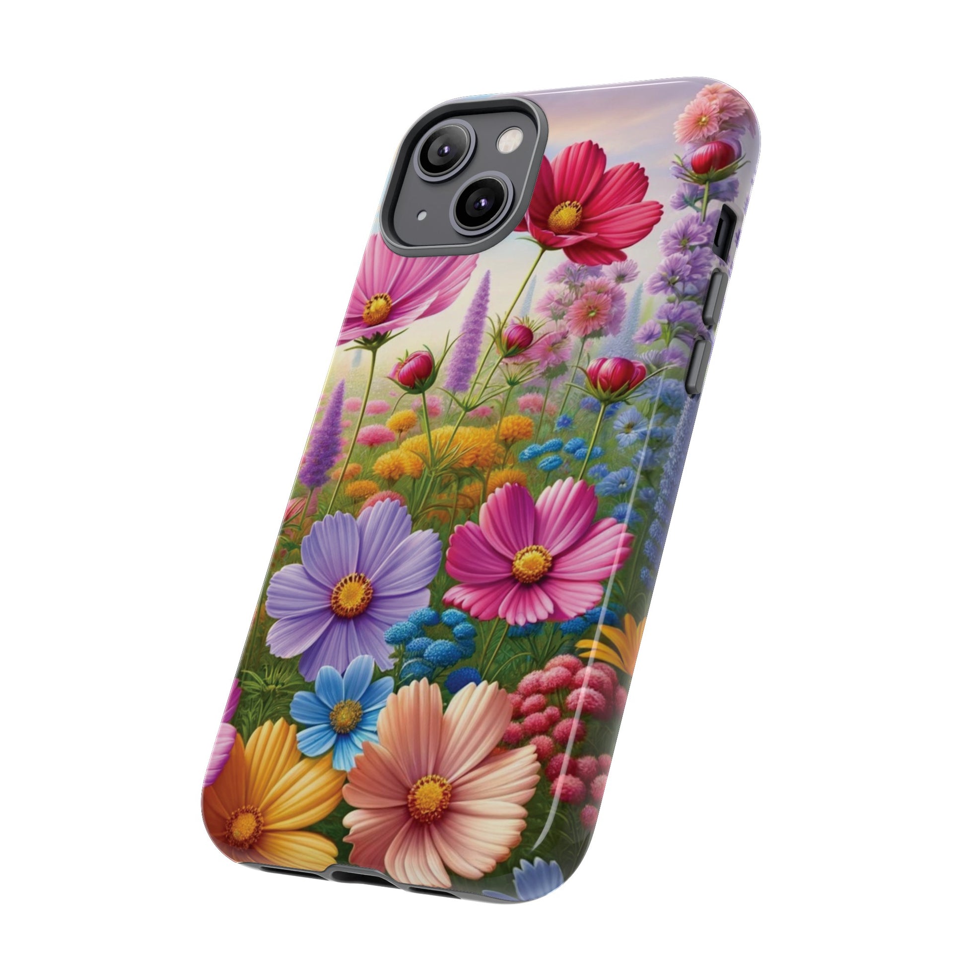 Bright Floral Phone Case Durable for iPhone Samsung Gift iPhone 15, 14, 13 Samsung Pixel Gift for Mom Accessory Gift for Her