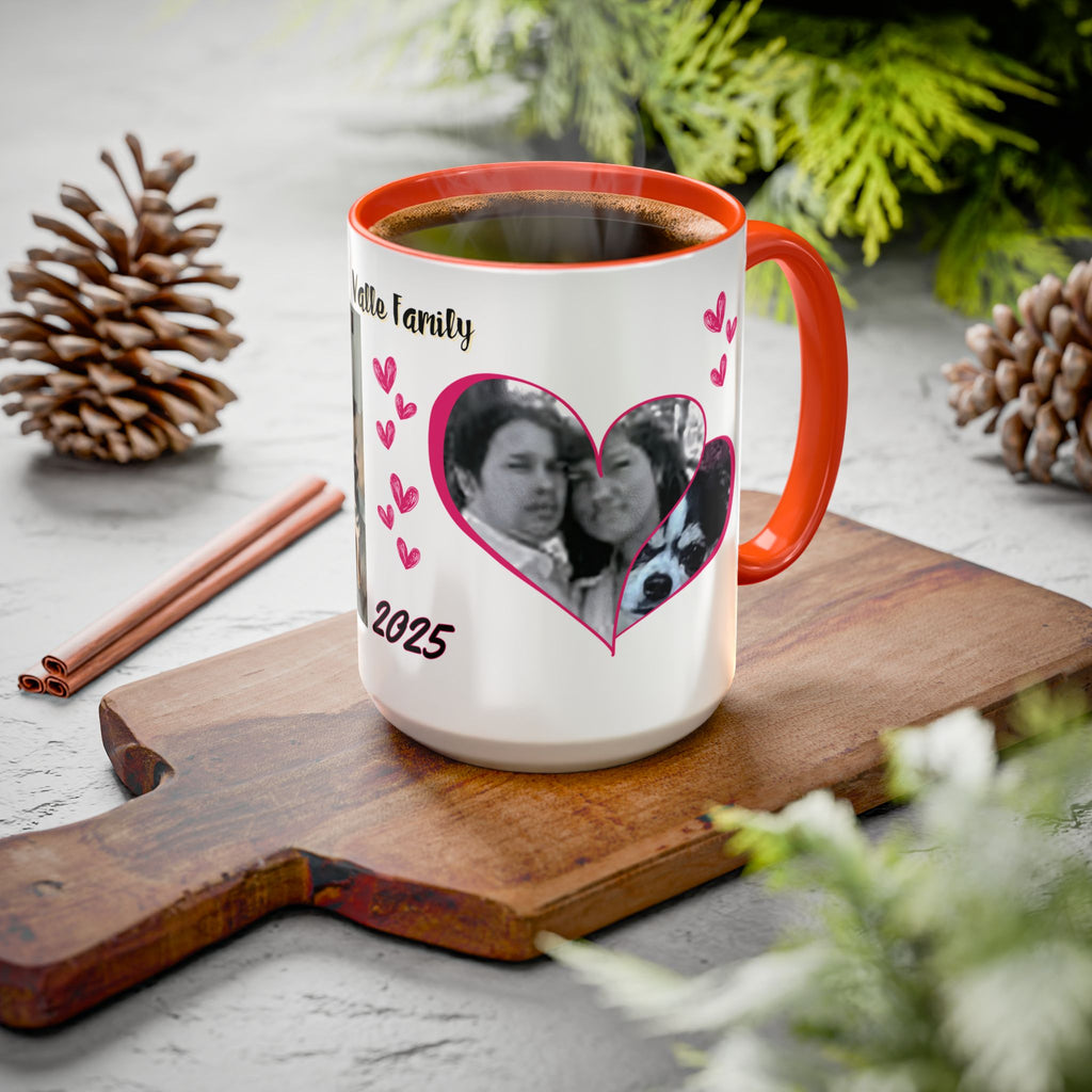 Personalized Photo Collage Coffee Mug, Custom Image Gift for Mom, Mother's Day Present, Colorful 15oz Cup, Birthday Mug, Custom Picture Mug Perfect Giift