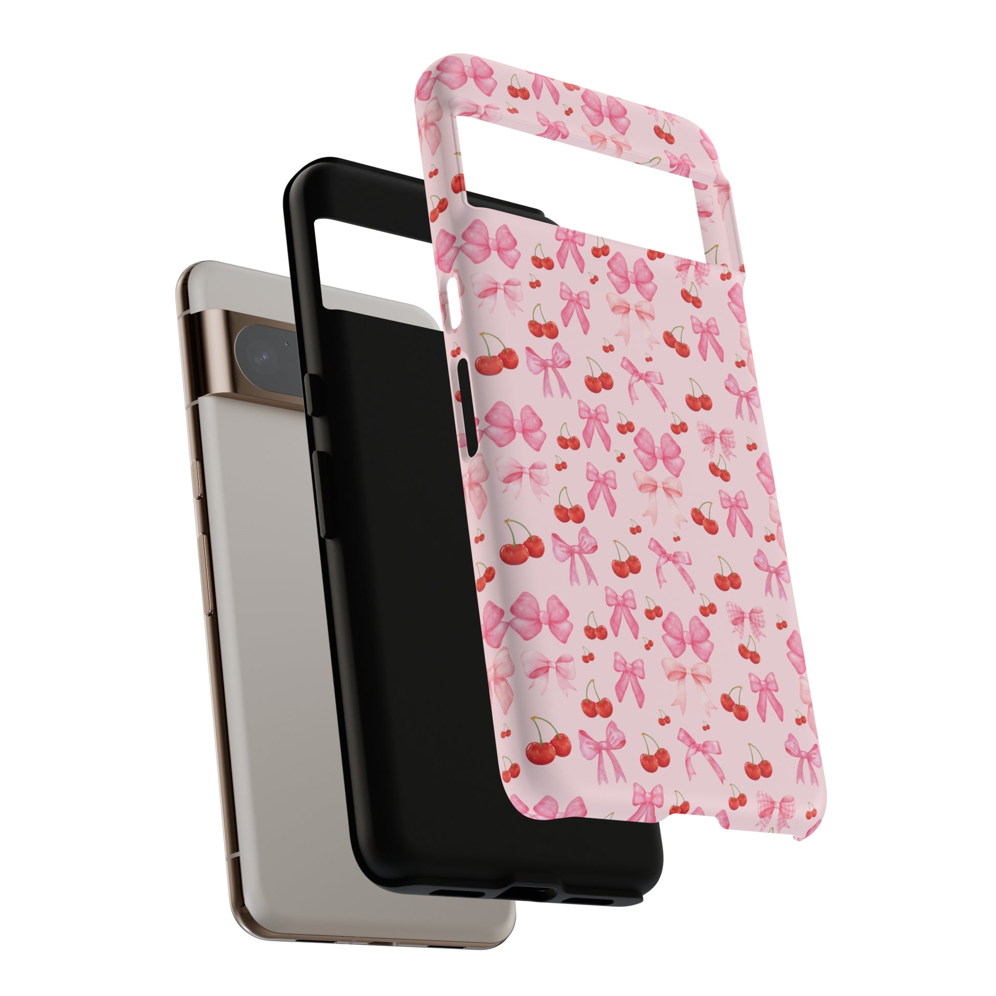 Coquette phone case Cherry Coquette Ribbon Bow iPhone Case Fruity, Girly Gift for Her Phone 15, Samsung iPhone Samsung Gift for Her Case iPhone 15, Samsung iPhone Samsung Accessory Gift for Her.