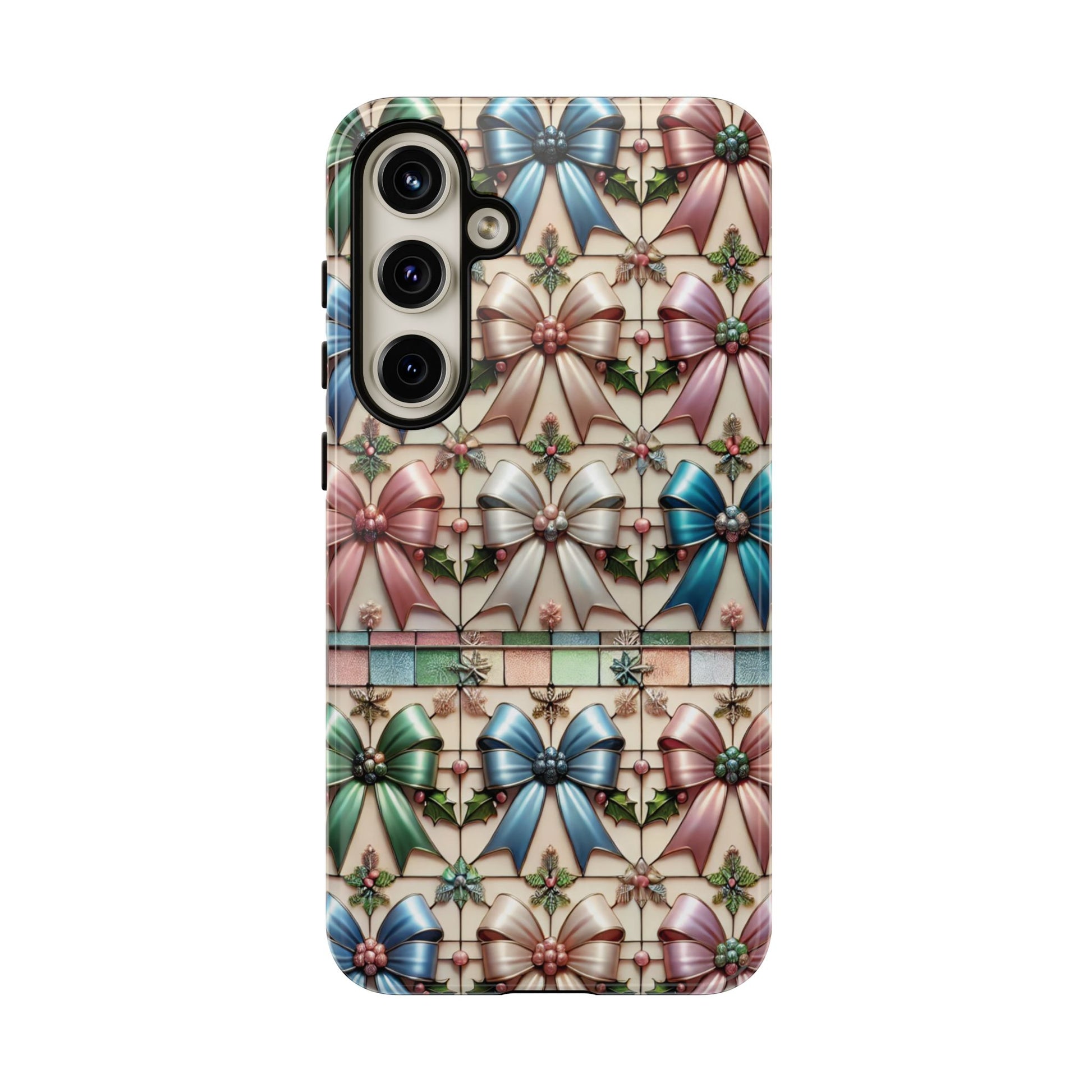 Coquette Bows Pastel Phone Case for iPhone 17 ,  15 14 13 12  21 23 Samsung, and Pixel | Stylish Protective Cover Gift for Her Perfect for Floral Lover