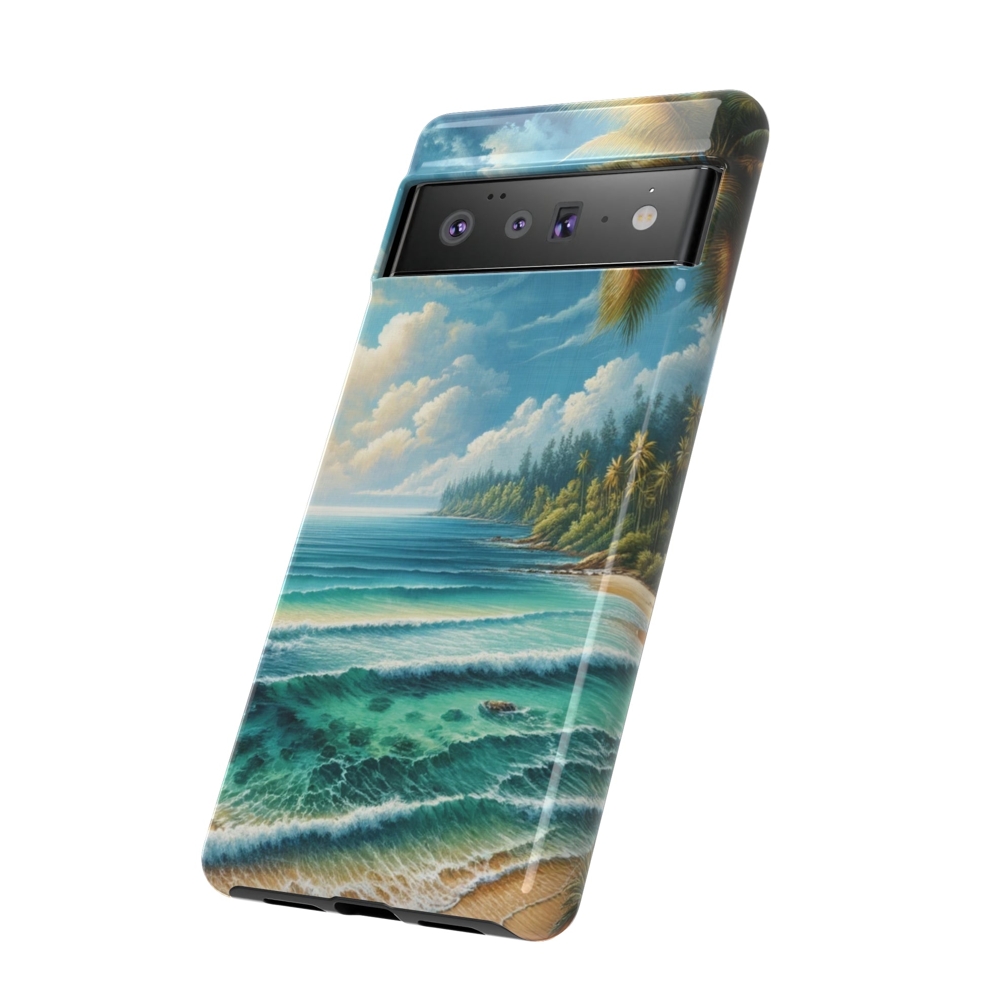 Coastal Serenity Ocean Beach View Protective Phone Case Gift for Her Phone 15, Samsung iPhone Samsung Gift for Her Case iPhone 15, Samsung iPhone Samsung Accessory Gift for Her.