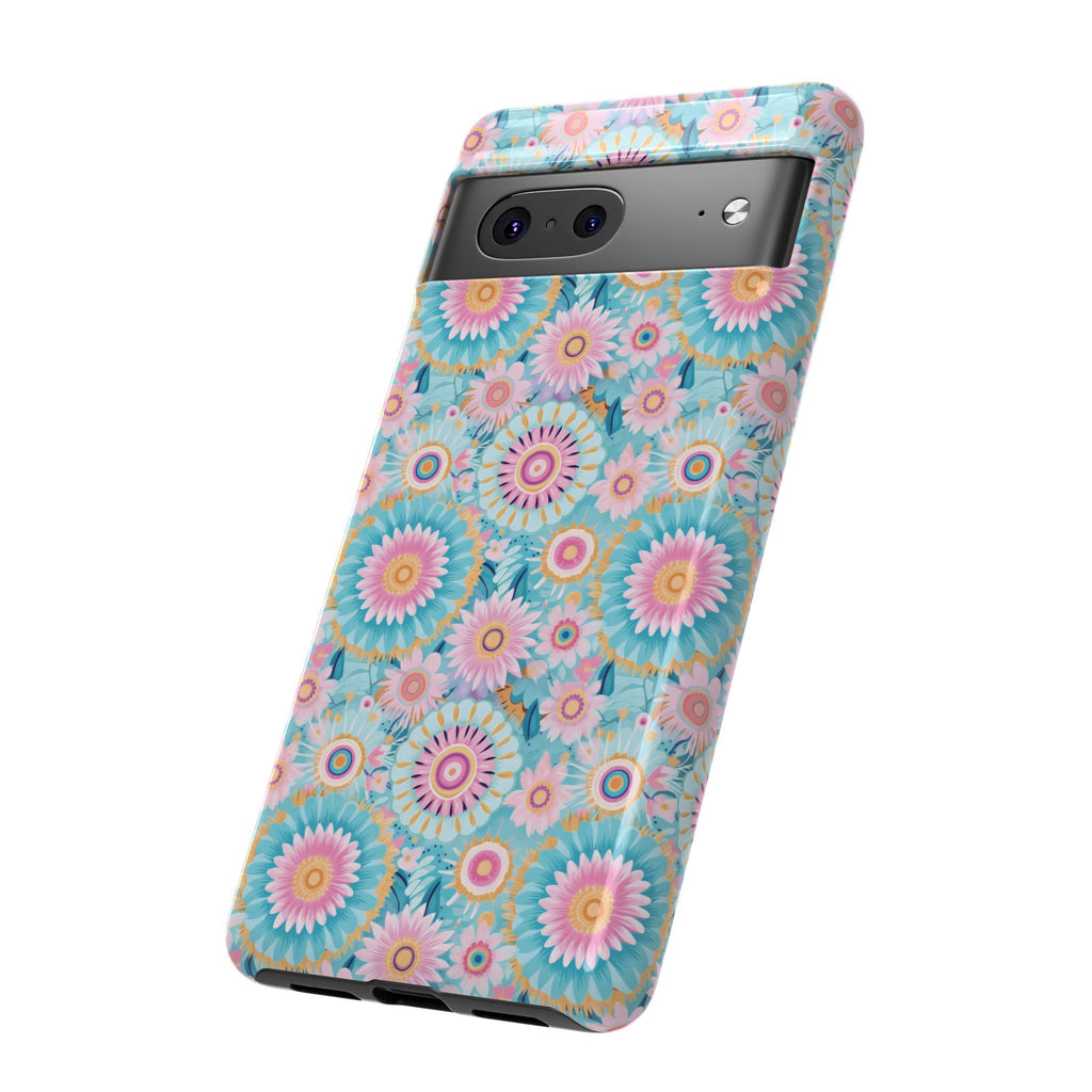 Coque de téléphone abstraite aquarelle bohème moderne compatible avec iPhone, Samsung et plus - Protection élégante et durable avec un design artistique vibrant, cadeau parfait pour elle