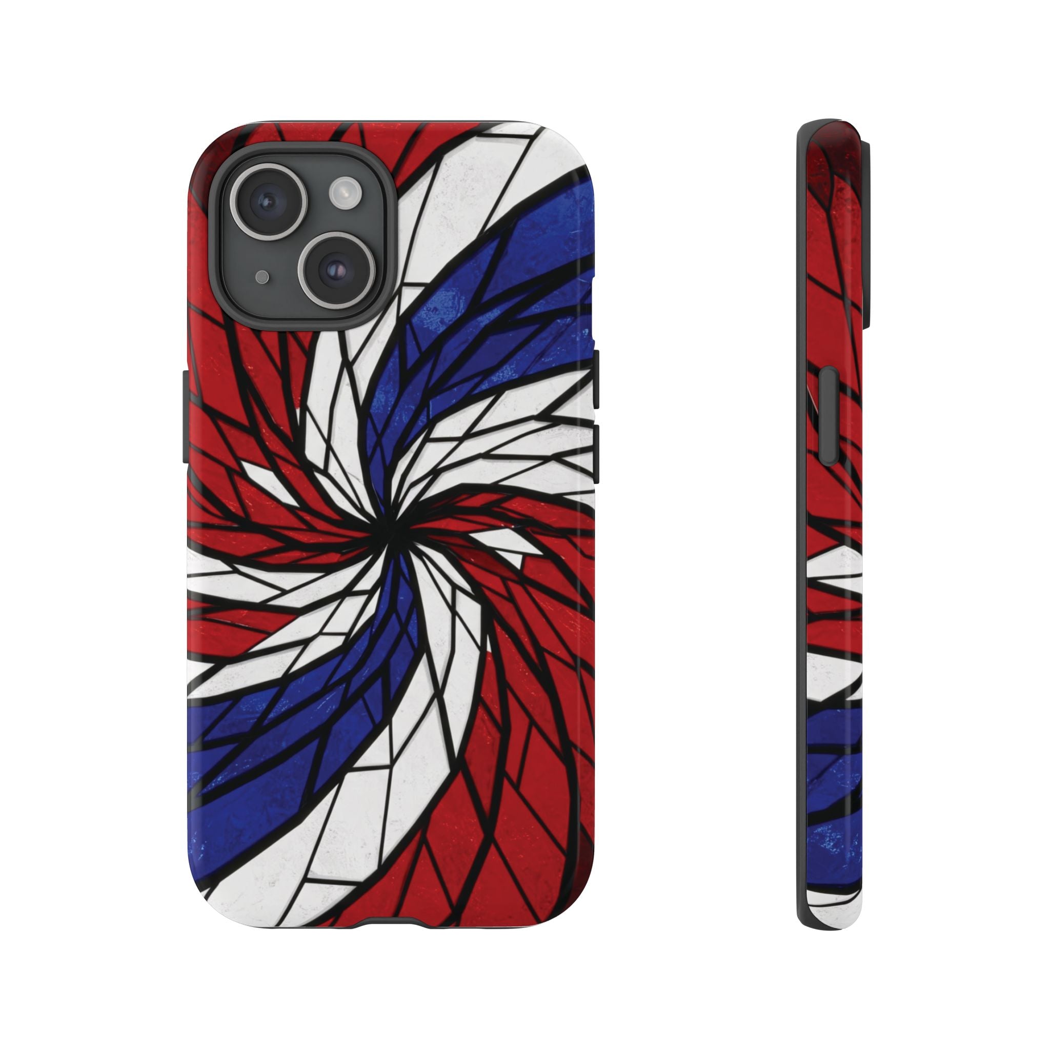 Patriotic Red White & Blue Phone Case – USA Flag Design, Independence Day Gift, Protective Cover for iPhone, Samsung, Pixel