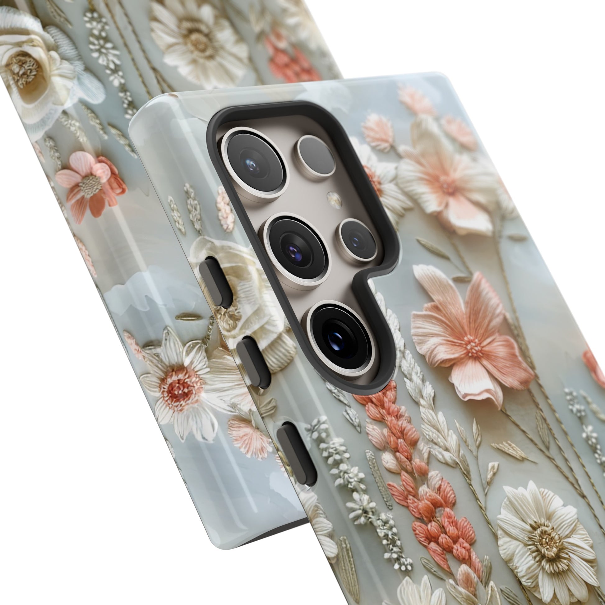 Pastel Wildflowers Protective Phone Case Gift for Her Phone 15, Samsung iPhone Samsung Gift for Her Case iPhone 15, Samsung iPhone Samsung Accessory Gift for Her