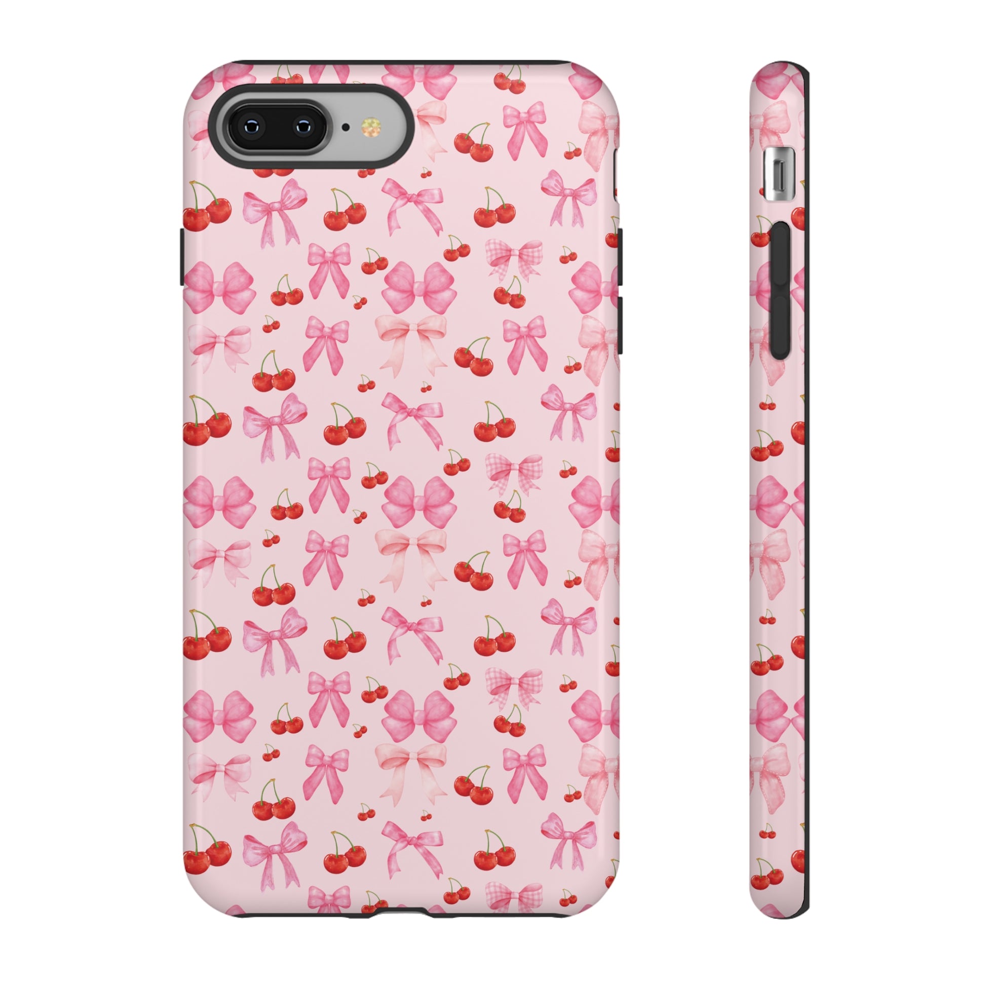 Coquette phone case Cherry Coquette Ribbon Bow iPhone Case Fruity, Girly Gift for Her Phone 15, Samsung iPhone Samsung Gift for Her Case iPhone 15, Samsung iPhone Samsung Accessory Gift for Her.