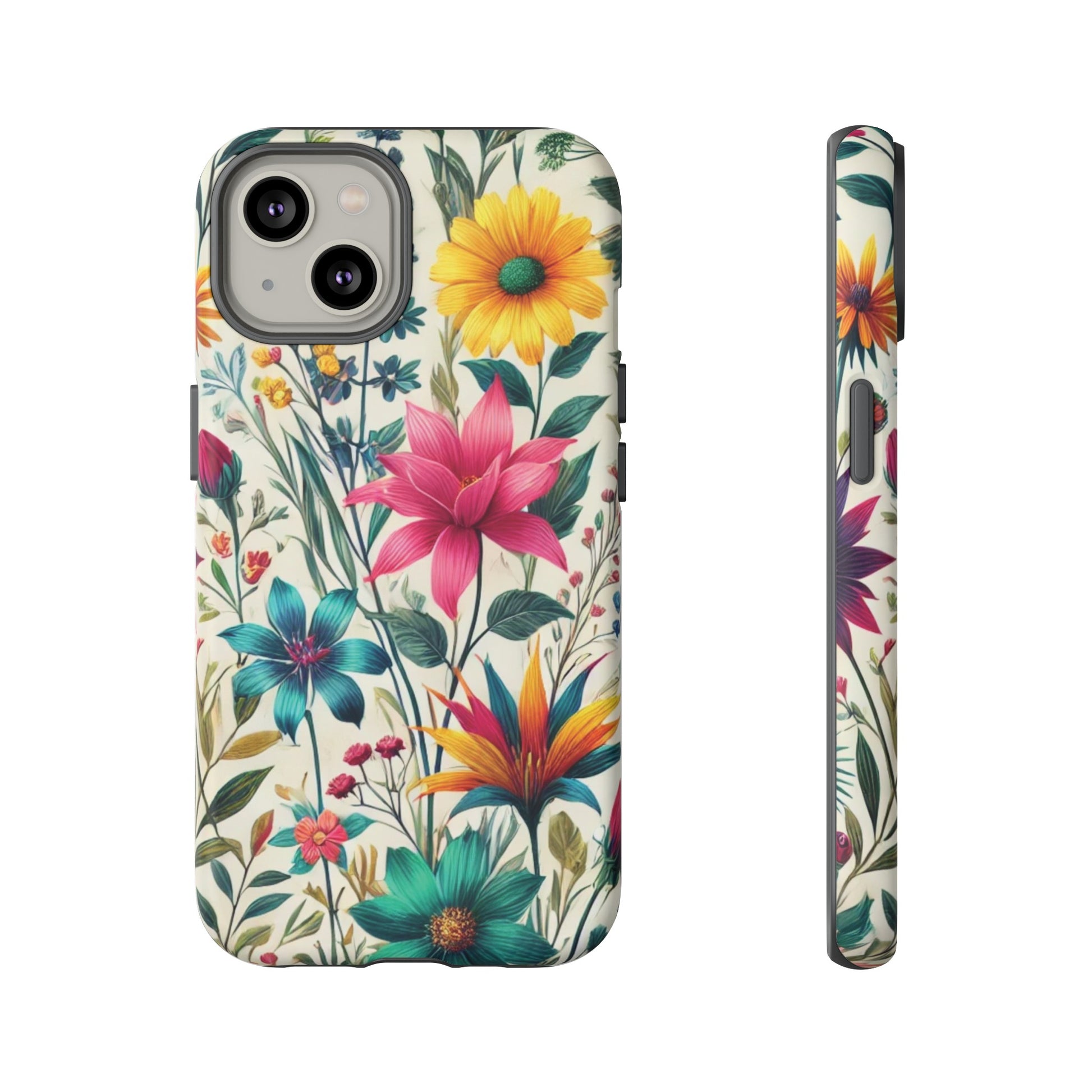 Wildflowers Boho Chic Design Phone Case - Stylish, Protective Cover for All Models Gift for Mom Accessory Gift for Her