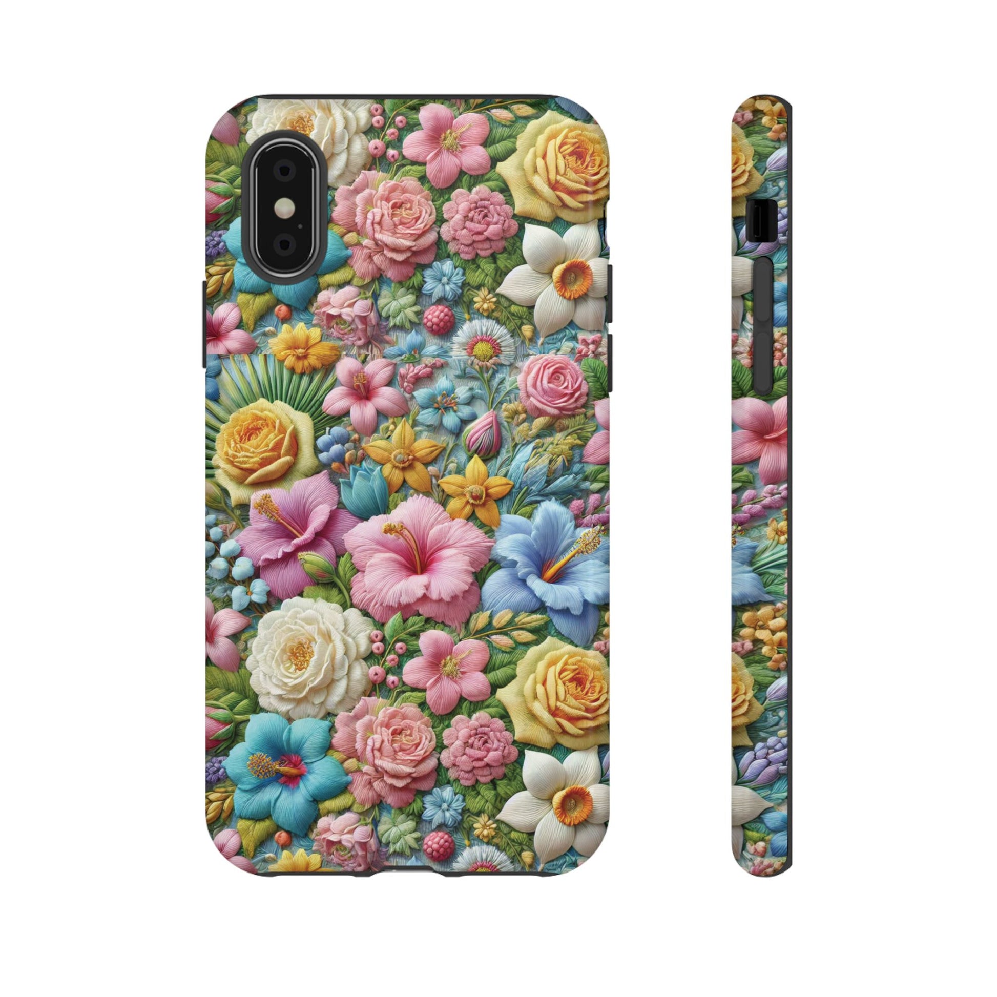 Elegant Pastel Flower Phone Case – Beautiful Floral Design, Durable Protection for Your Device, Stylish and Lightweight, Perfect Gift for Flower Lovers