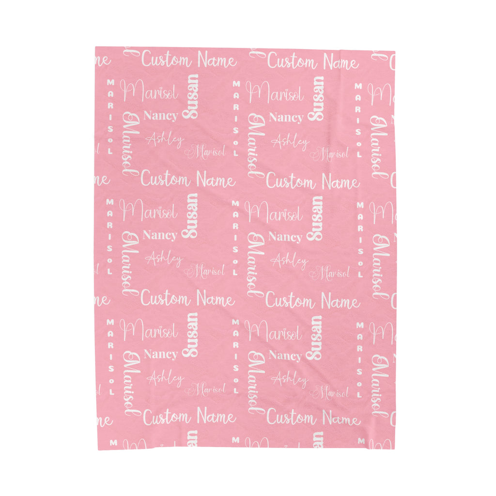 Best Velveteen Plush Blanket Personalized Throw Custom Name Design – Perfect Gift for Anyone – Ultra-Soft and Cozy Comfort Housewarming Gift Birthday - MRSBYVALLE