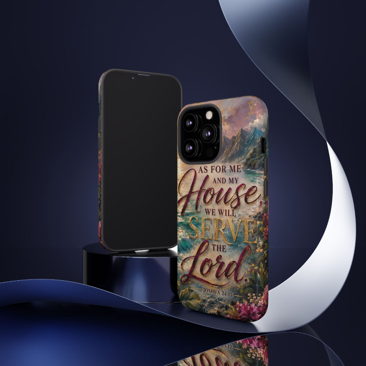 As For Me and My House Serve the Lord phone case | Bible verse Joshua 24:15