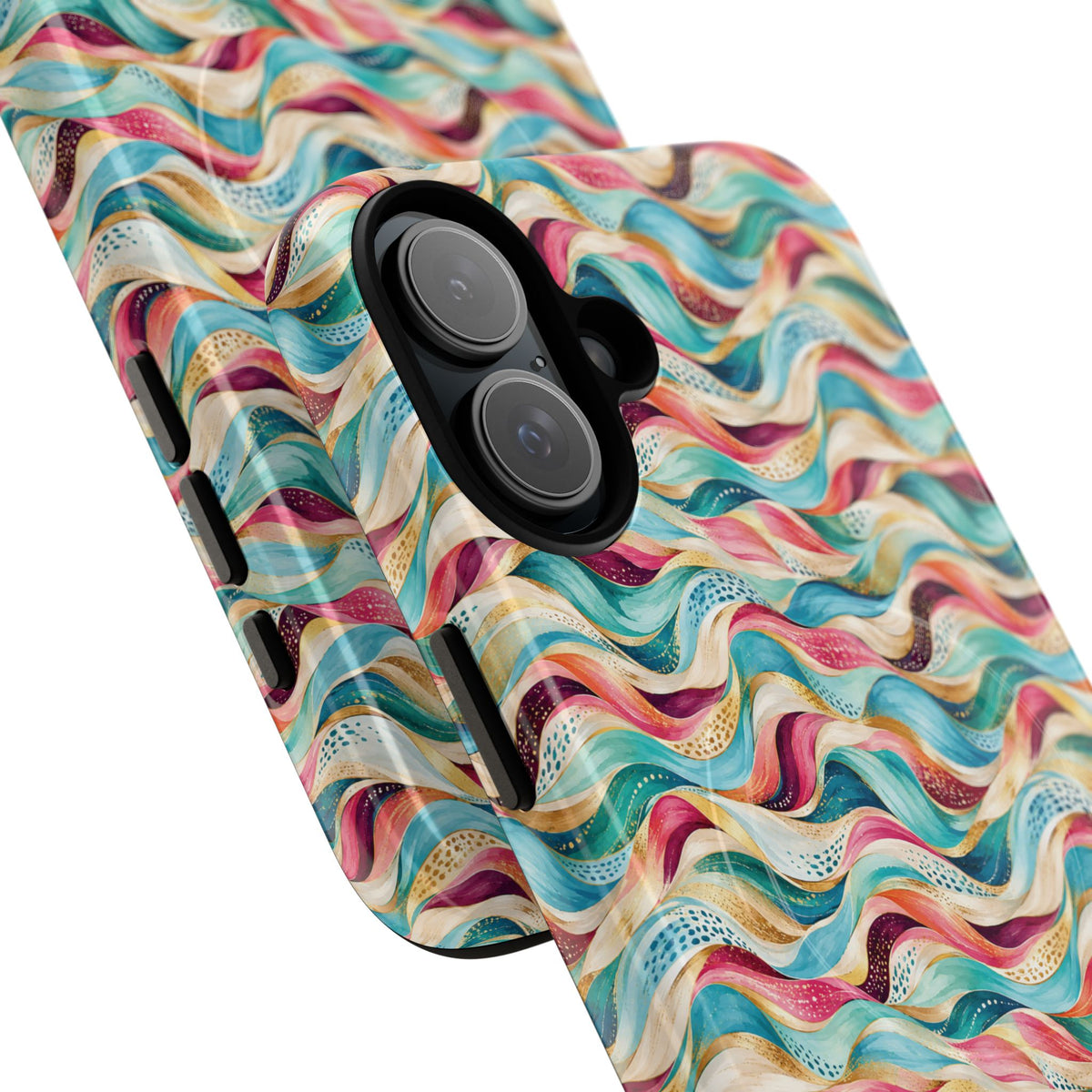 Colorful Wave MagSafe Tough Phone Case
