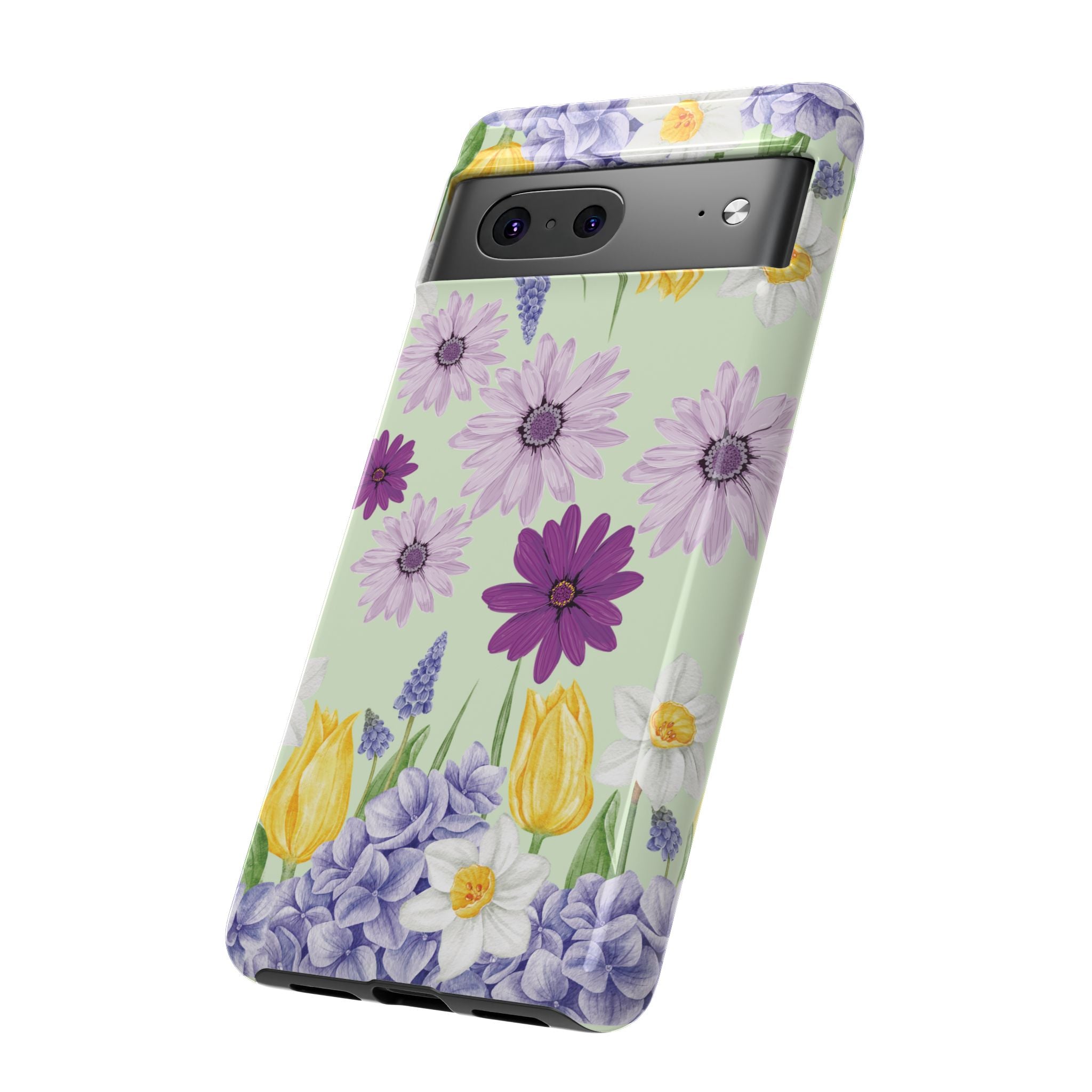 Lavender Yellow Flower Phone Case – Stylish Protective Cover for iPhone & Samsung, Botanical Design, Perfect Gift for Spring & Everyday Elegance