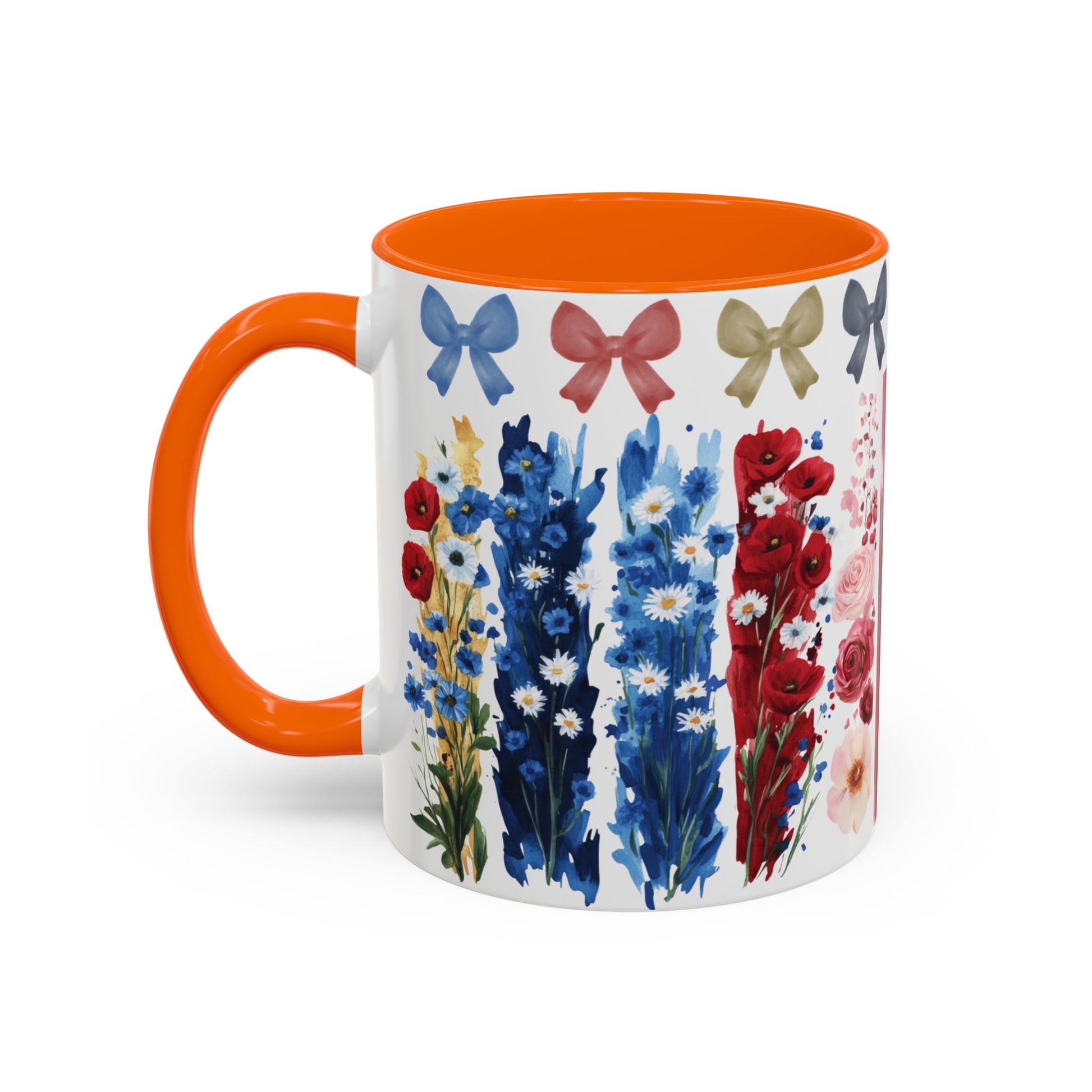 Brushstroke floral With Bows| Christian Mug with Bible Verse | Inspirational Gift for Christians | 11oz and 15oz Ceramic Coffee Mug Cozy Spring Mornings