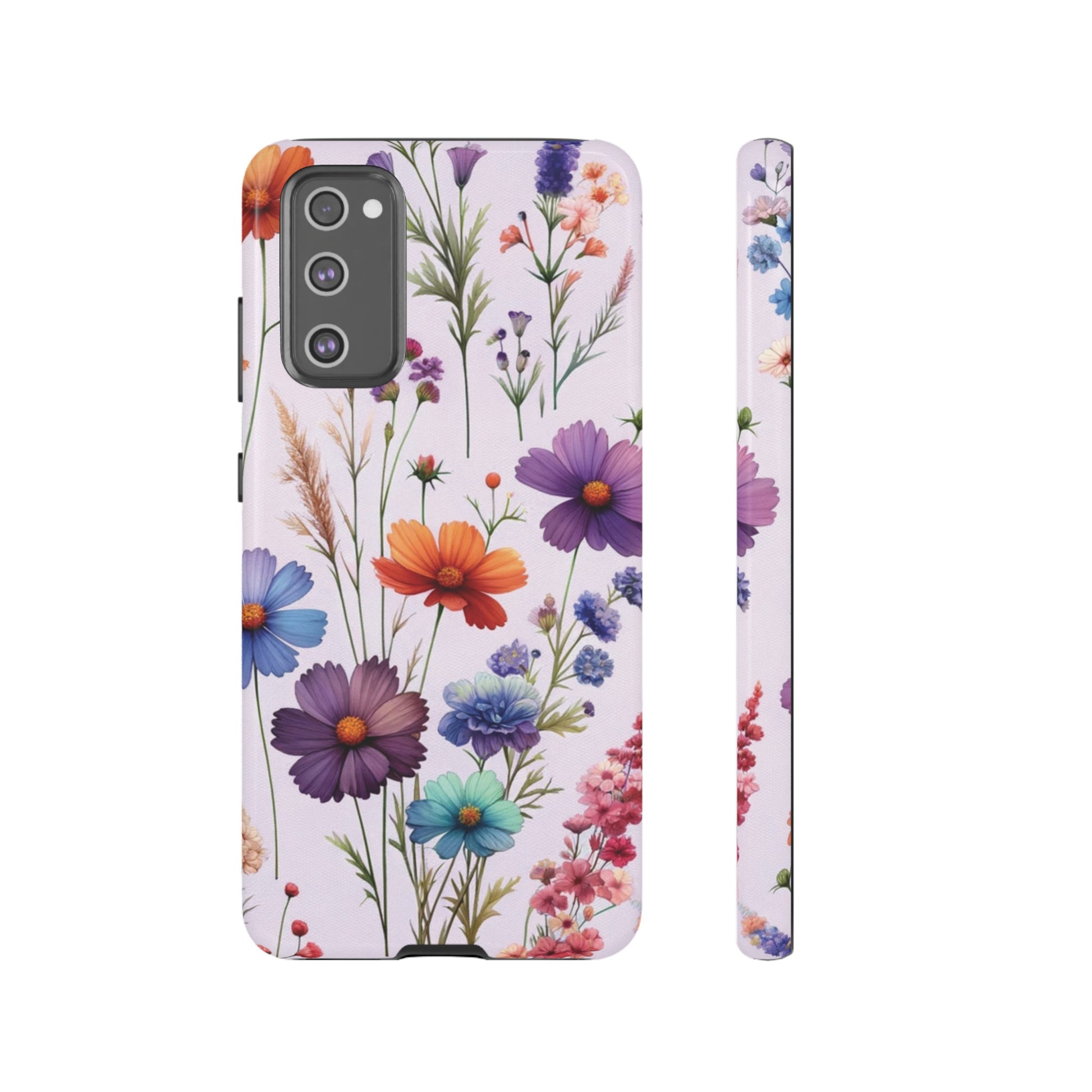 Lavender Wildflowers Protective Phone Case Gift for Her Phone 15, Samsung iPhone Samsung Gift for Her Case iPhone 15, Samsung iPhone Samsung Accessory Gift for Her.
