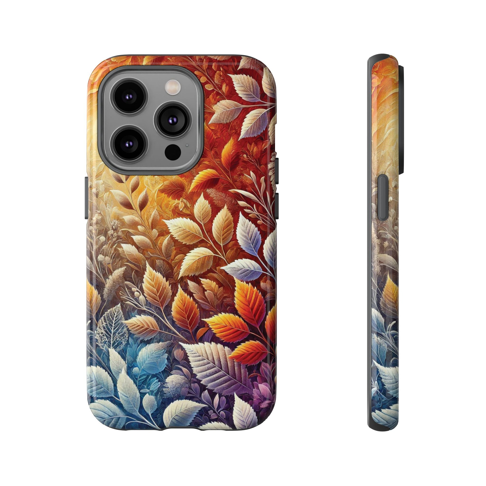 Beautiful Colorful Leaves Phone Case Vibrant Autumn Design for iPhone & Samsung, Durable Protection with Eye Catching Style, Perfect for Nature Lovers & Seasonal Charm Gift for Her