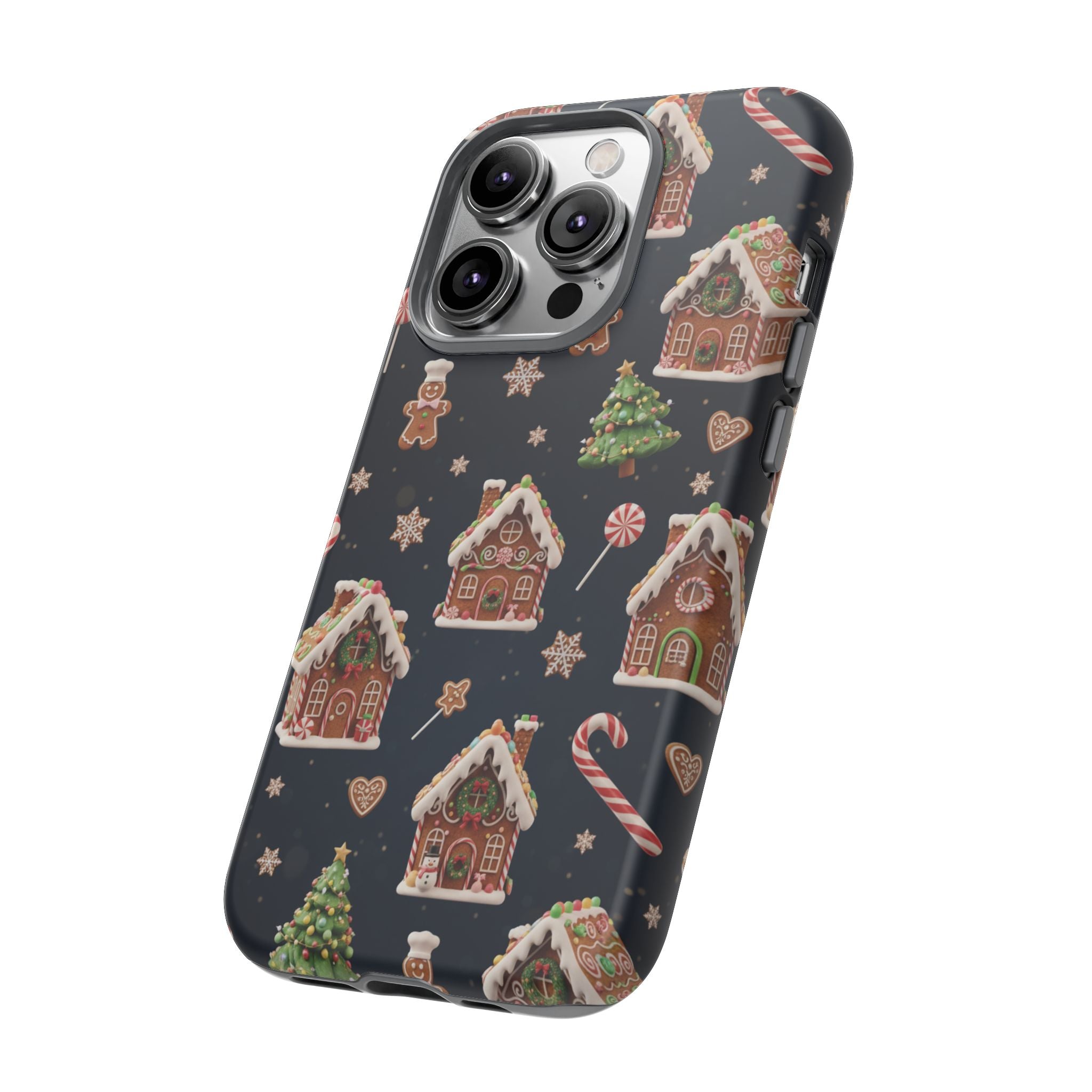 3D Gingerbread House Christmas Phone Case | Premium Holiday Gift Cover for iPhone 17, iPhone, and Samsung Galaxy Gift for Her or Him