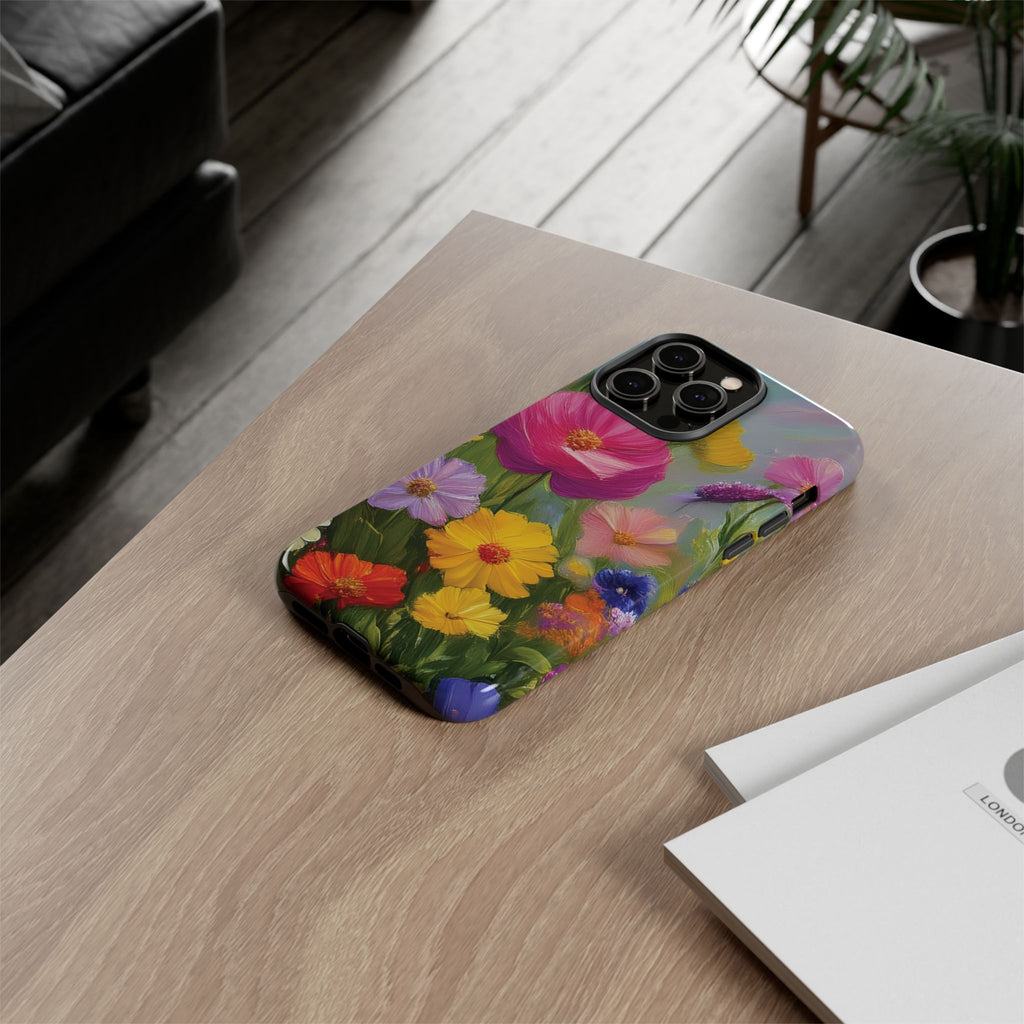 Vibrant Wildflower Painting Phone Case Hand-Painted Floral Art Design | Bright Nature-Inspired Cover | Perfect Gift for Flower Lovers iPhone & Galaxy