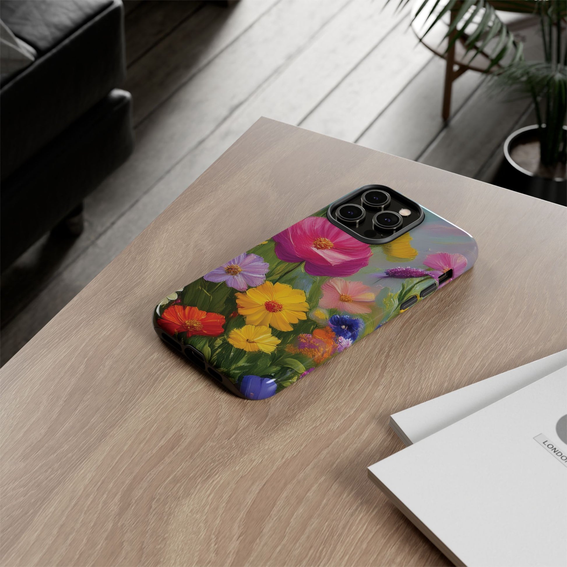 Vibrant Wildflower Painting Phone Case Hand-Painted Floral Art Design | Bright Nature-Inspired Cover | Perfect Gift for Flower Lovers iPhone & Galaxy