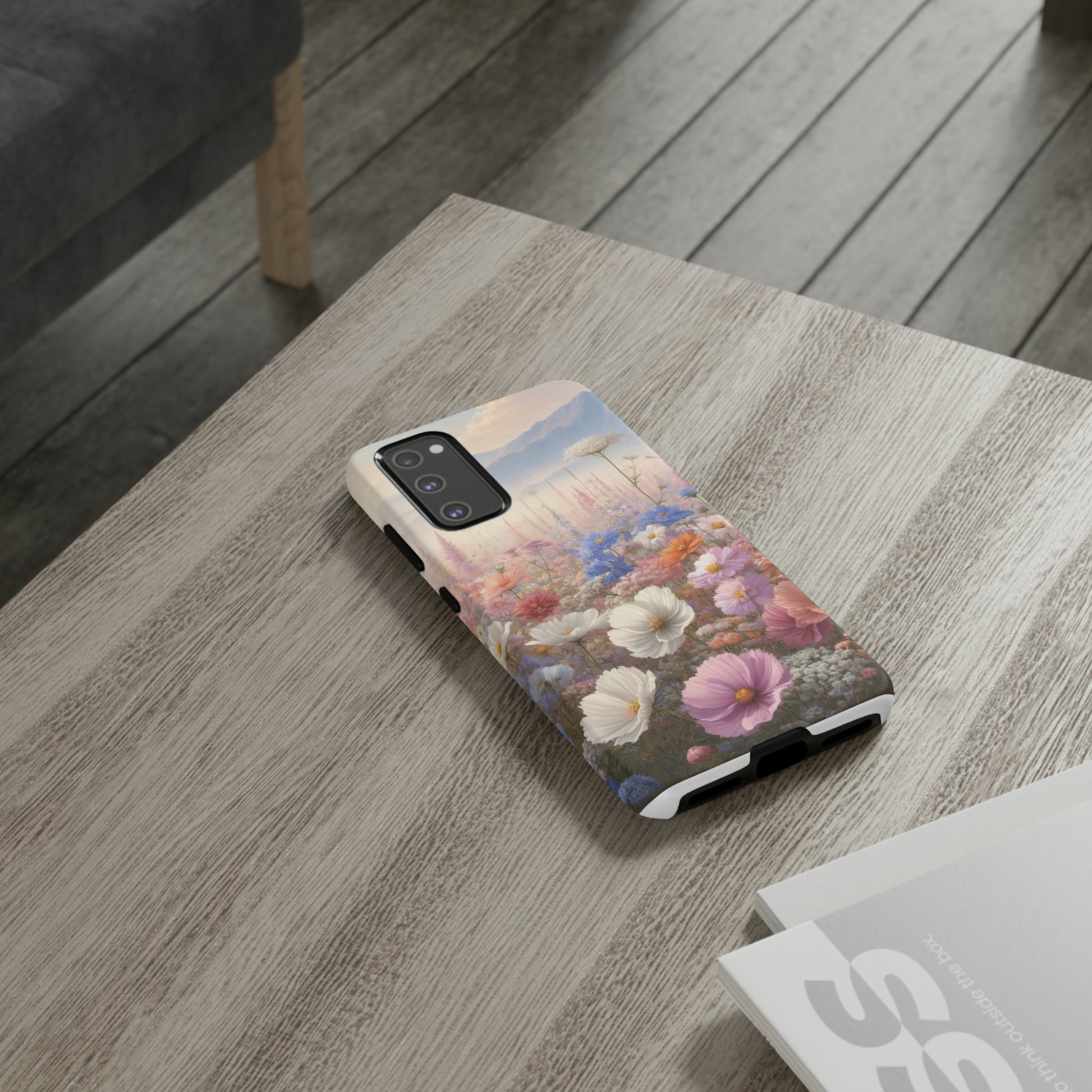 Phone Case Floral Boho Luxury Tough Case Floral Elegant Durable Stylish for Modern Devices iPhone 15, Samsung iPhone Samsung Accessory Gift for Her.