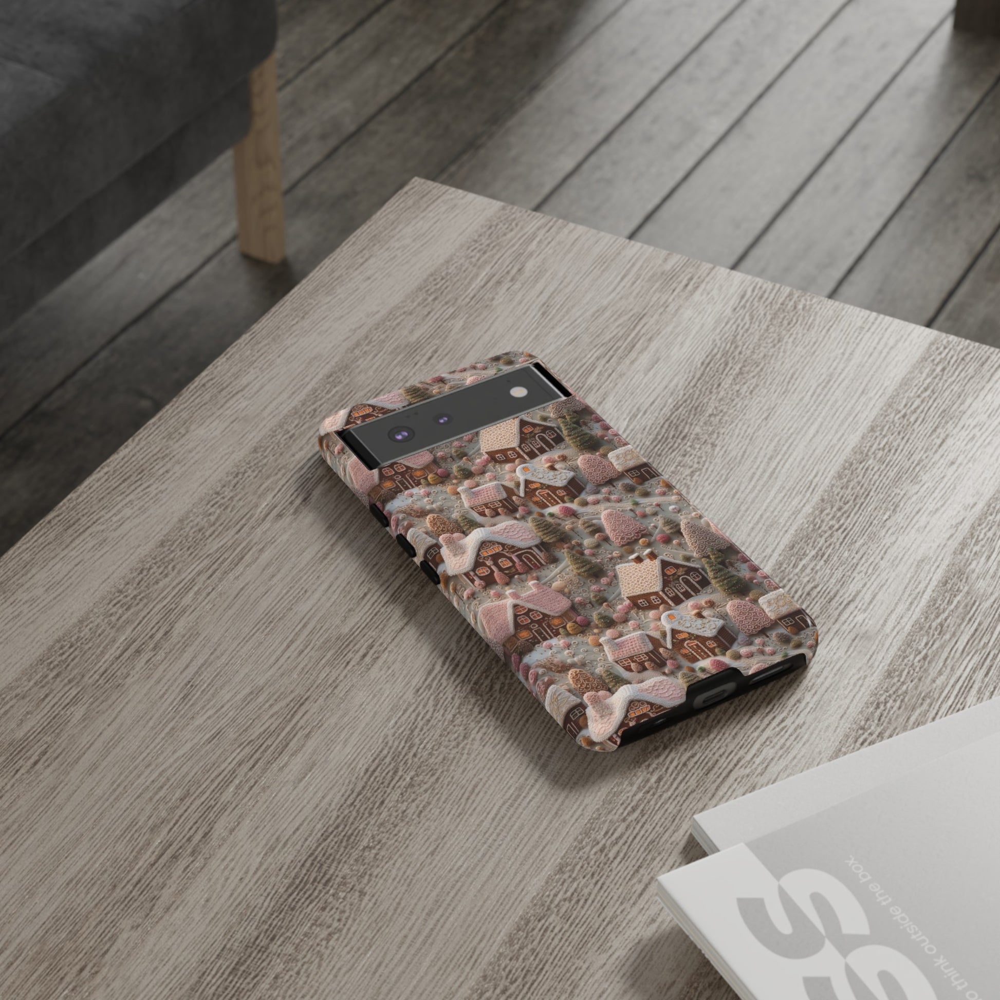 Gingerbread House 3D Phone Case Durable for iPhone Samsung Gift iPhone 15, 14, 13 Samsung Pixel Gift for Mom Accessory Gift for Her