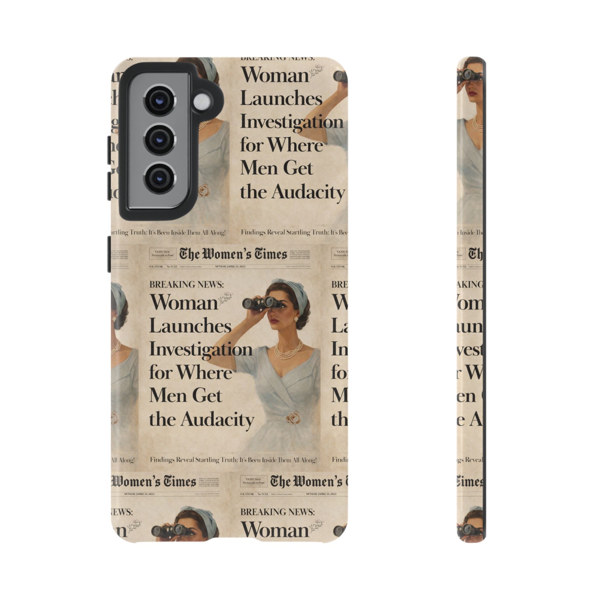 Funny Vintage Sarcastic Women Phone Case | Retro Sarcasm Text Design