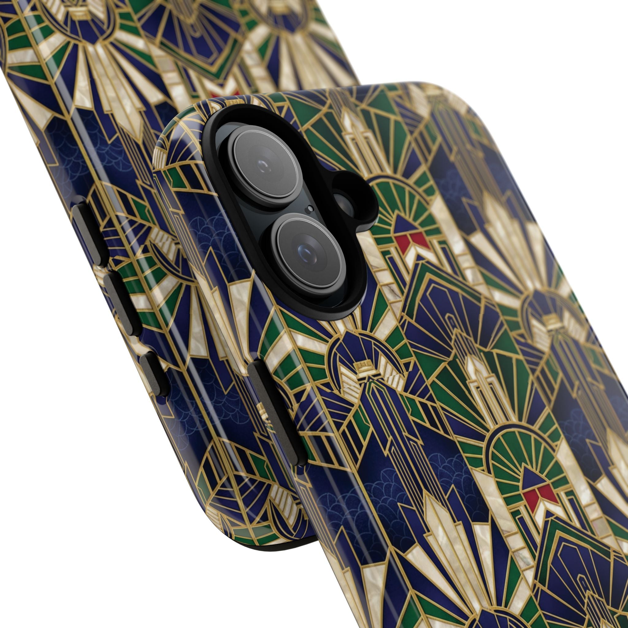 Navy & Gold Art Deco Phone Case — Imperial Art Deco Tough Case