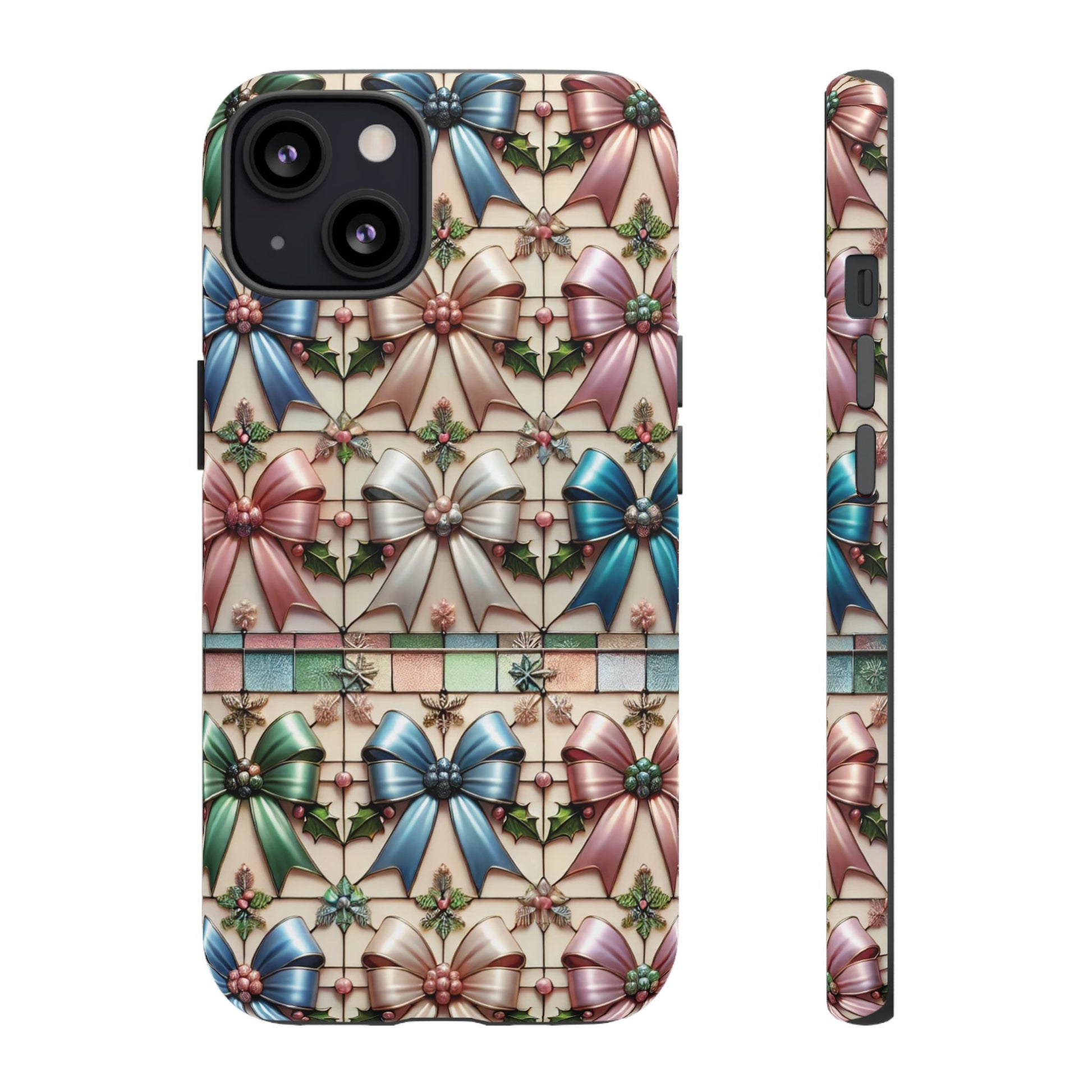 Coquette Bows Pastel Phone Case for iPhone 17 ,  15 14 13 12  21 23 Samsung, and Pixel | Stylish Protective Cover Gift for Her Perfect for Floral Lover