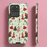 1950s Vintage Phone Case - Retro Christmas Design | Unique Holiday Protection for Your Device | Stylish & Durable Cover Gift for Her Phone 15, Samsung iPhone Samsung Accessory Gift for Her