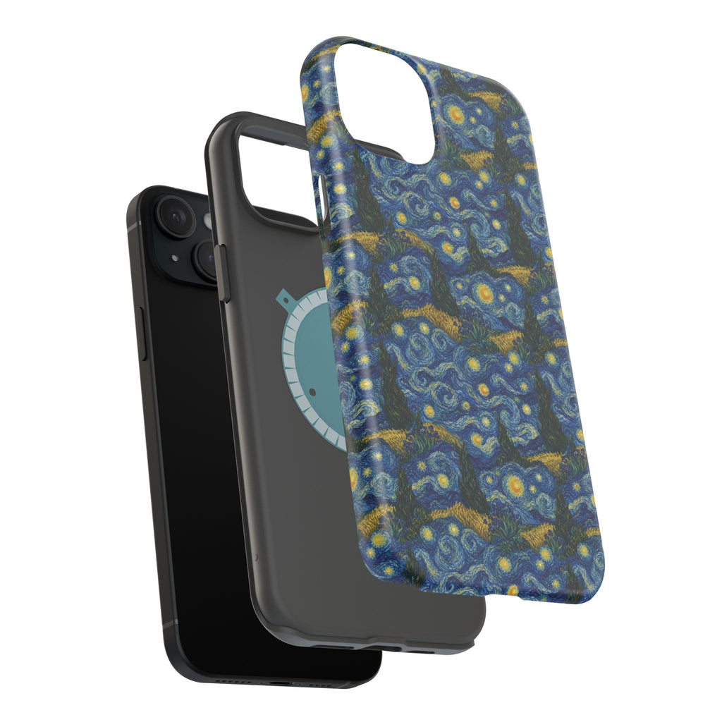 Van Gogh Illusion Magnetic Phone Case — Elegant Impact‑Resistant Art Lover Design