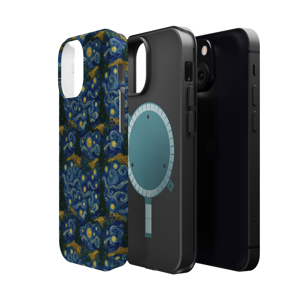 Van Gogh Illusion Magnetic Phone Case — Elegant Impact‑Resistant Art Lover Design