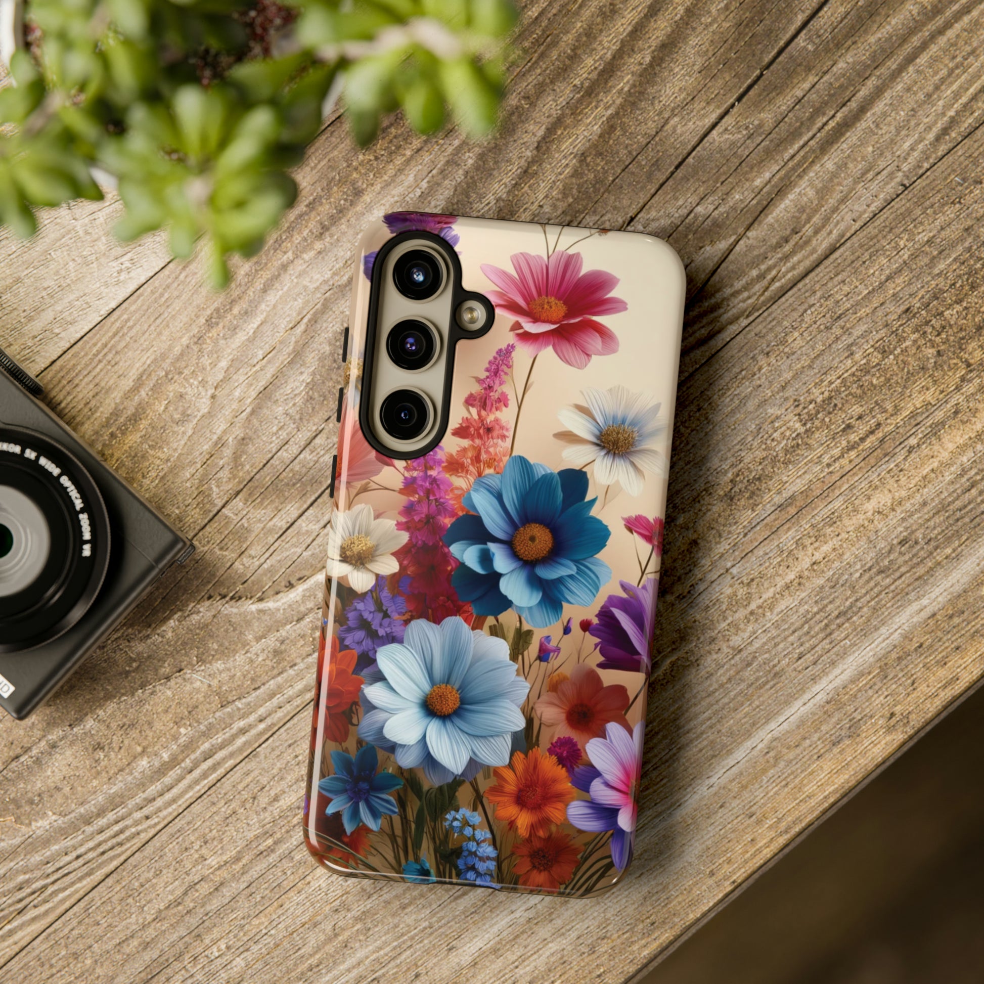 Best Phone Case Floral 3D Illusion Luxury Tough Case Floral Elegant Durable Stylish for Modern Devices iPhone 15, Samsung iPhone Samsung Accessory Gift for Her.