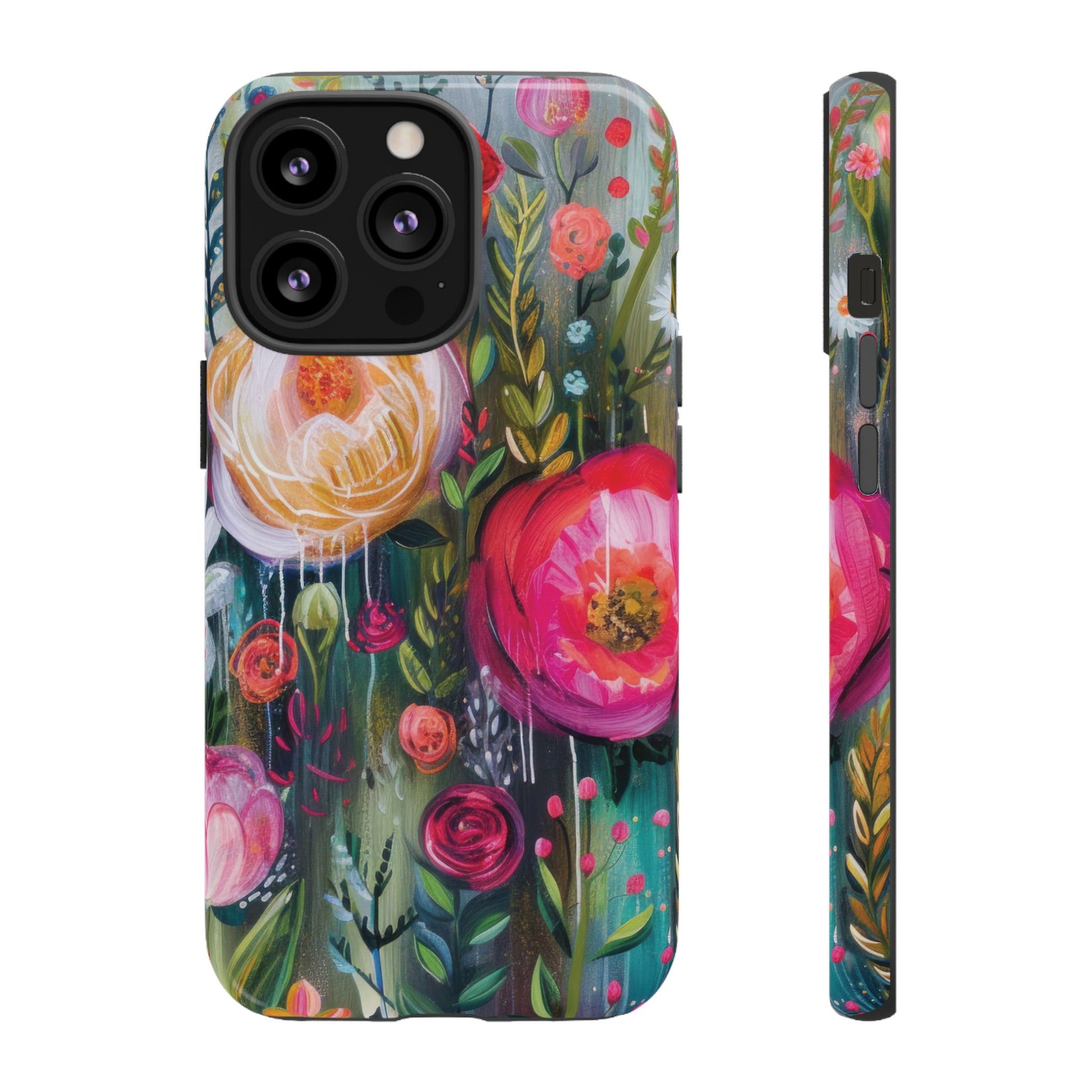 Watercolor Boho Floral Phone Case for iPhone 17 case Samsung, and Pixel | Stylish Protective Cover Gift for Her Perfect for Floral Lover