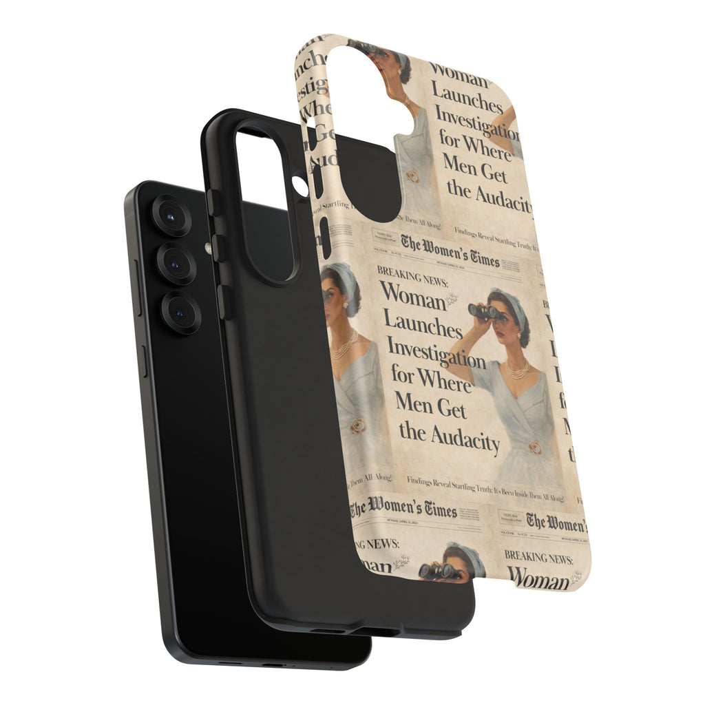 Funny Vintage Sarcastic Women Phone Case | Retro Sarcasm Text Design