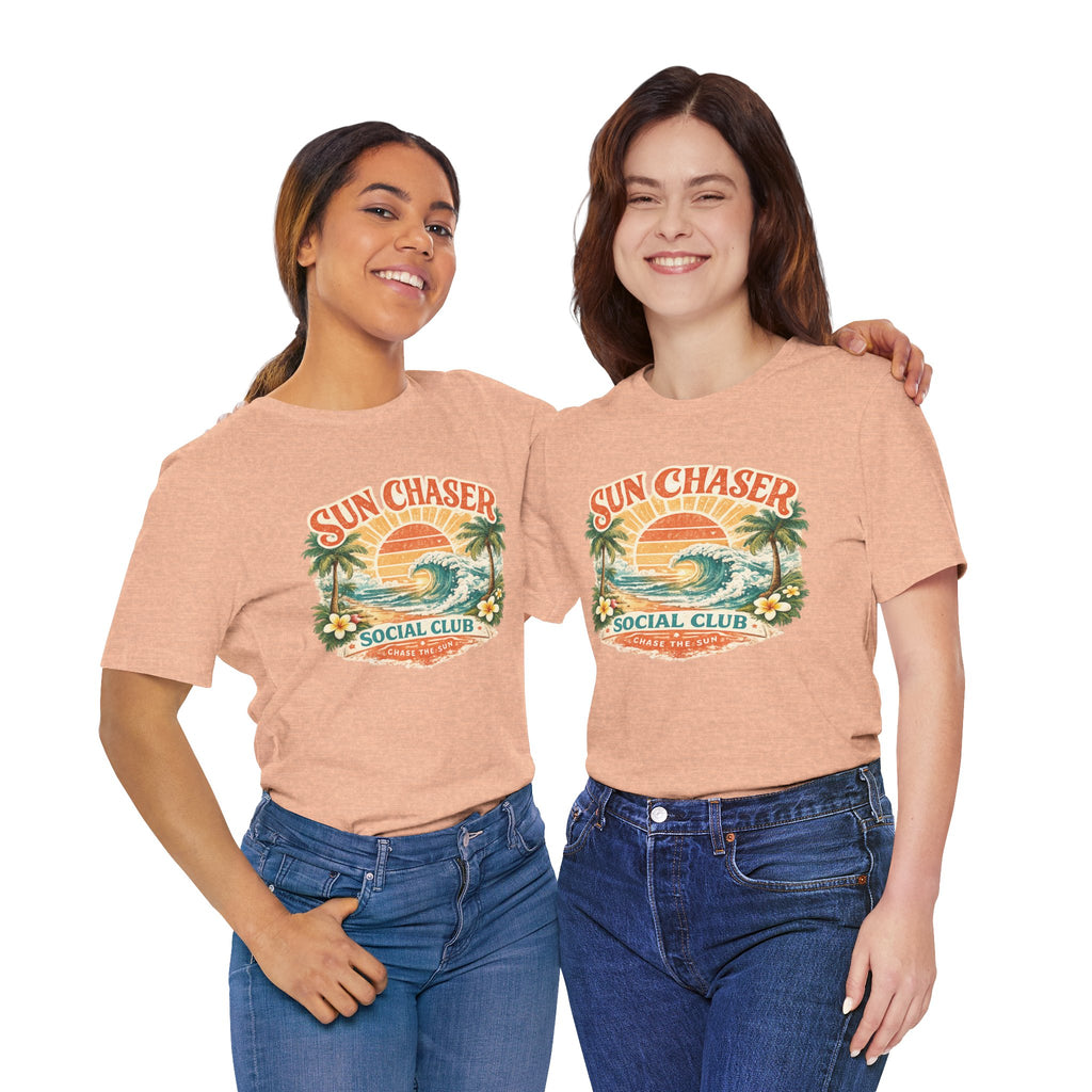 Sun Chaser T-Shirt — Retro Sunrise Graphic Tee Gift Fun