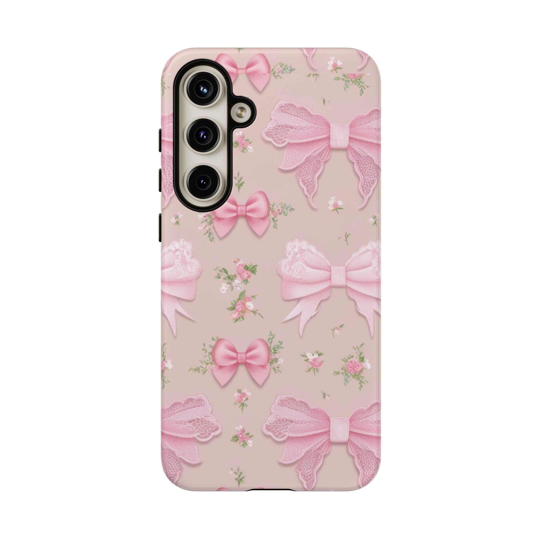 Luxury Pink Bow Phone Case – Cute & Protective Cover for iPhone & Samsung Gift for Her