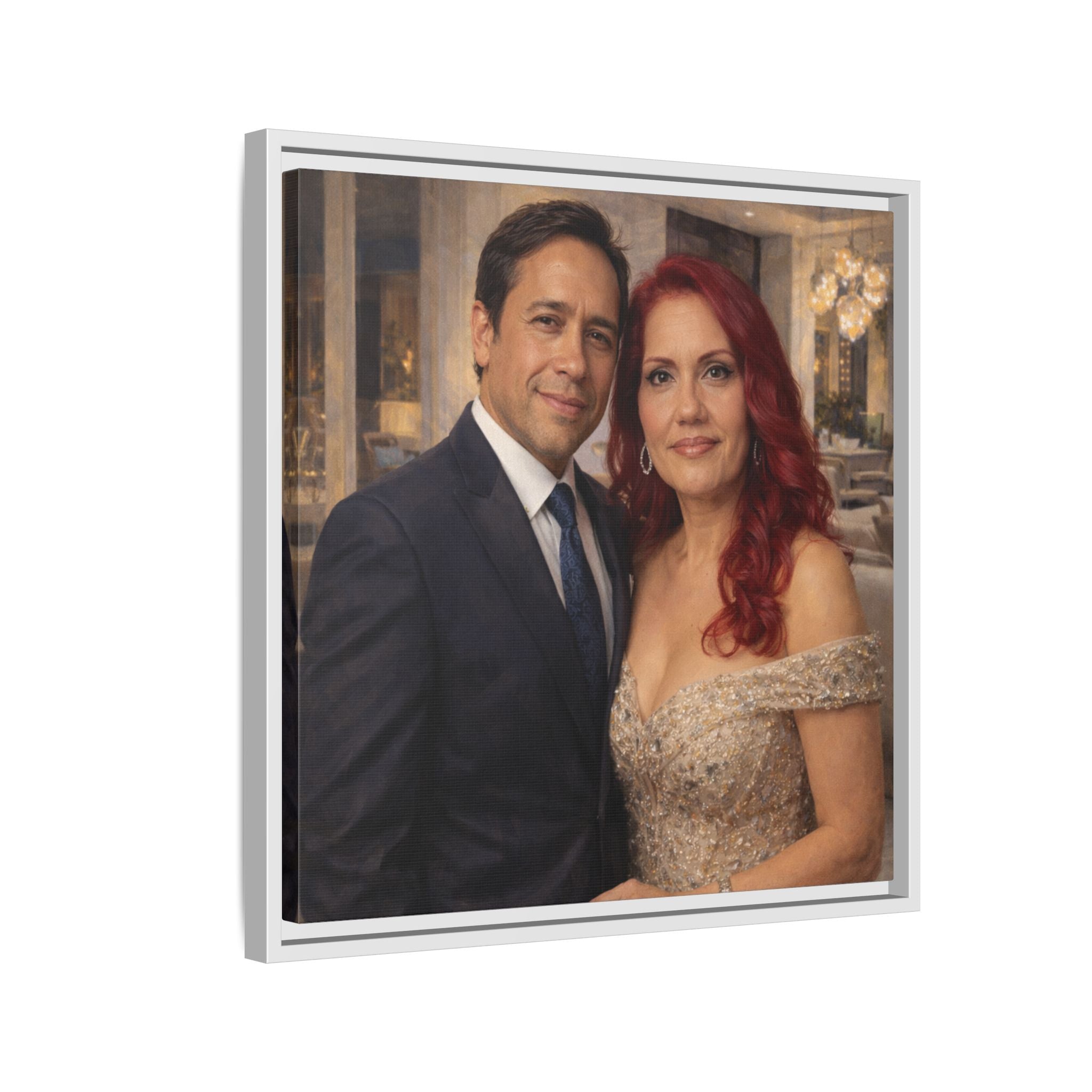 Custom Oil Painting Illusion Canvas – Luxury Portrait Art