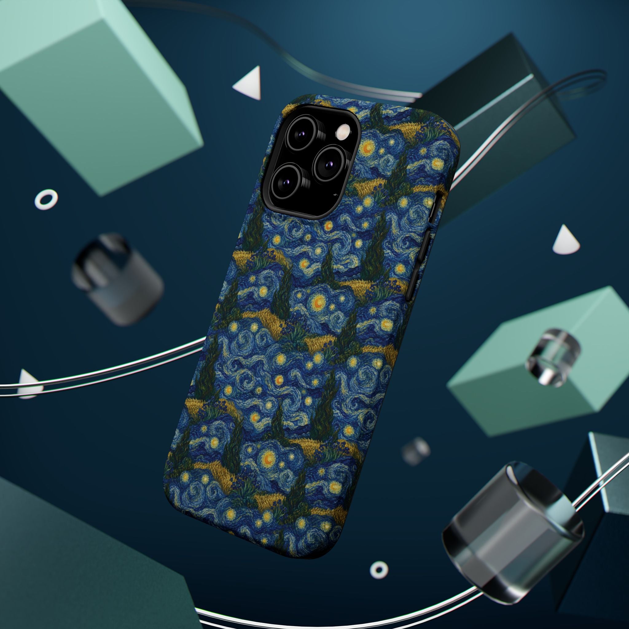 Van Gogh Illusion Magnetic Phone Case — Elegant Impact‑Resistant Art Lover Design