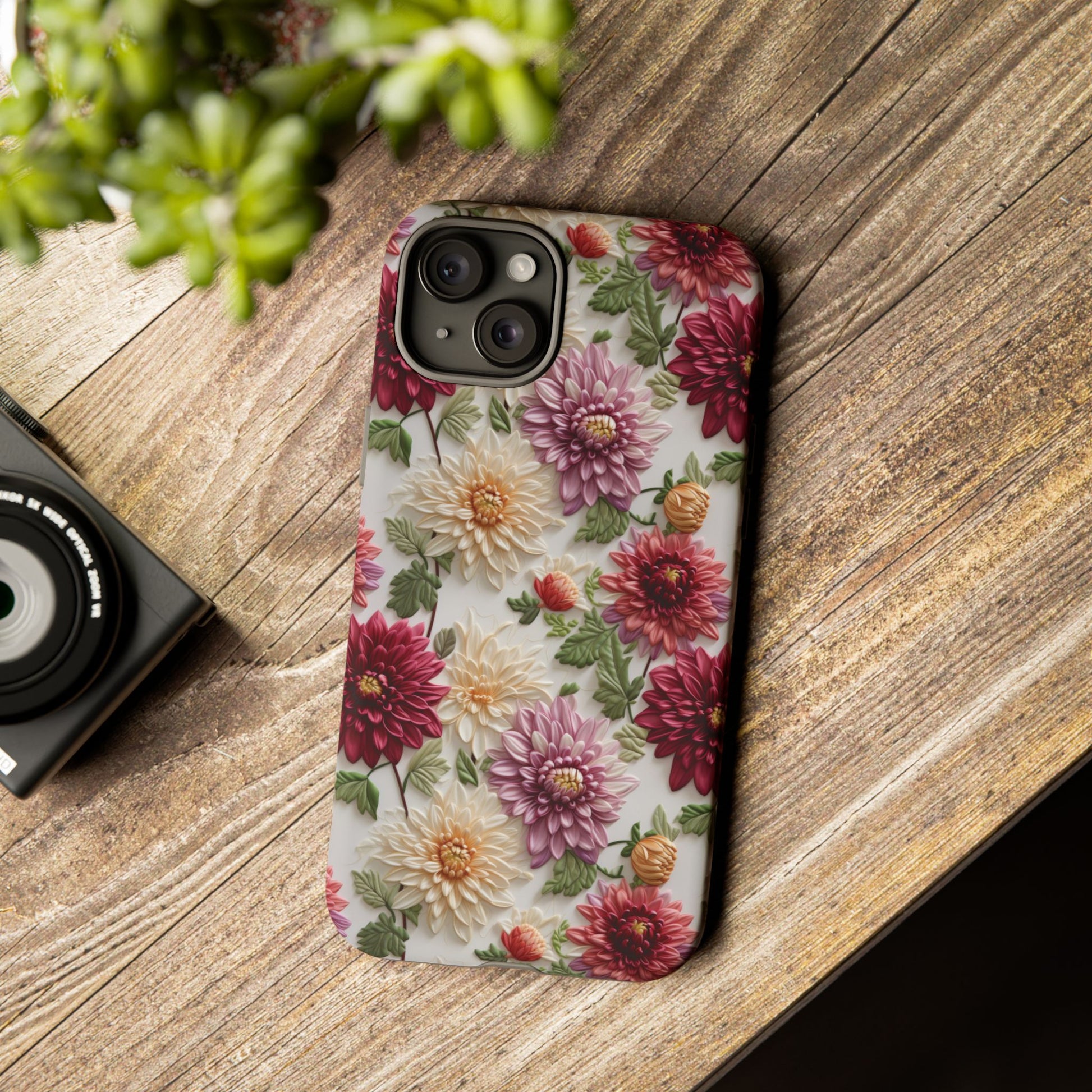 Floral Fall Phone Case for iPhone 16 pro15 14 13 12  21 23 Samsung, and Pixel | Stylish Protective Cover Gift for Her Perfect for Floral Lover - MRSBYVALLE